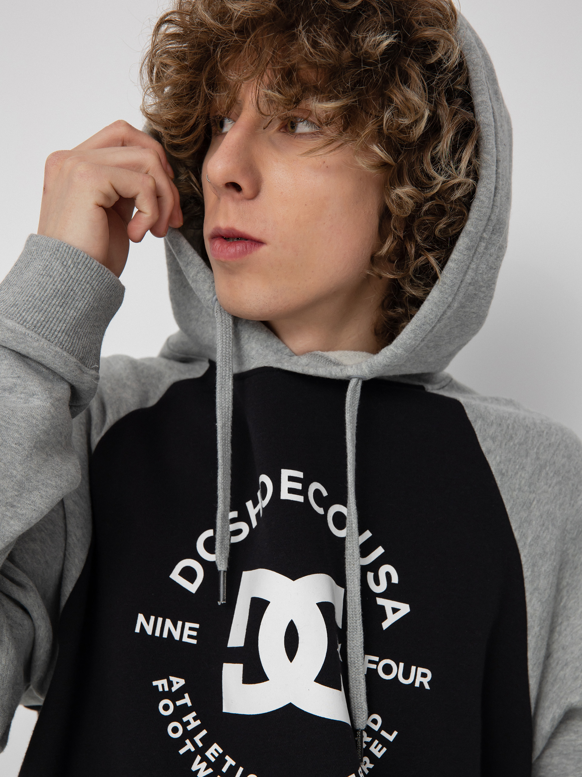 DC Star Pilot Raglan HD Kapucnis pulóver (black/grey heather)