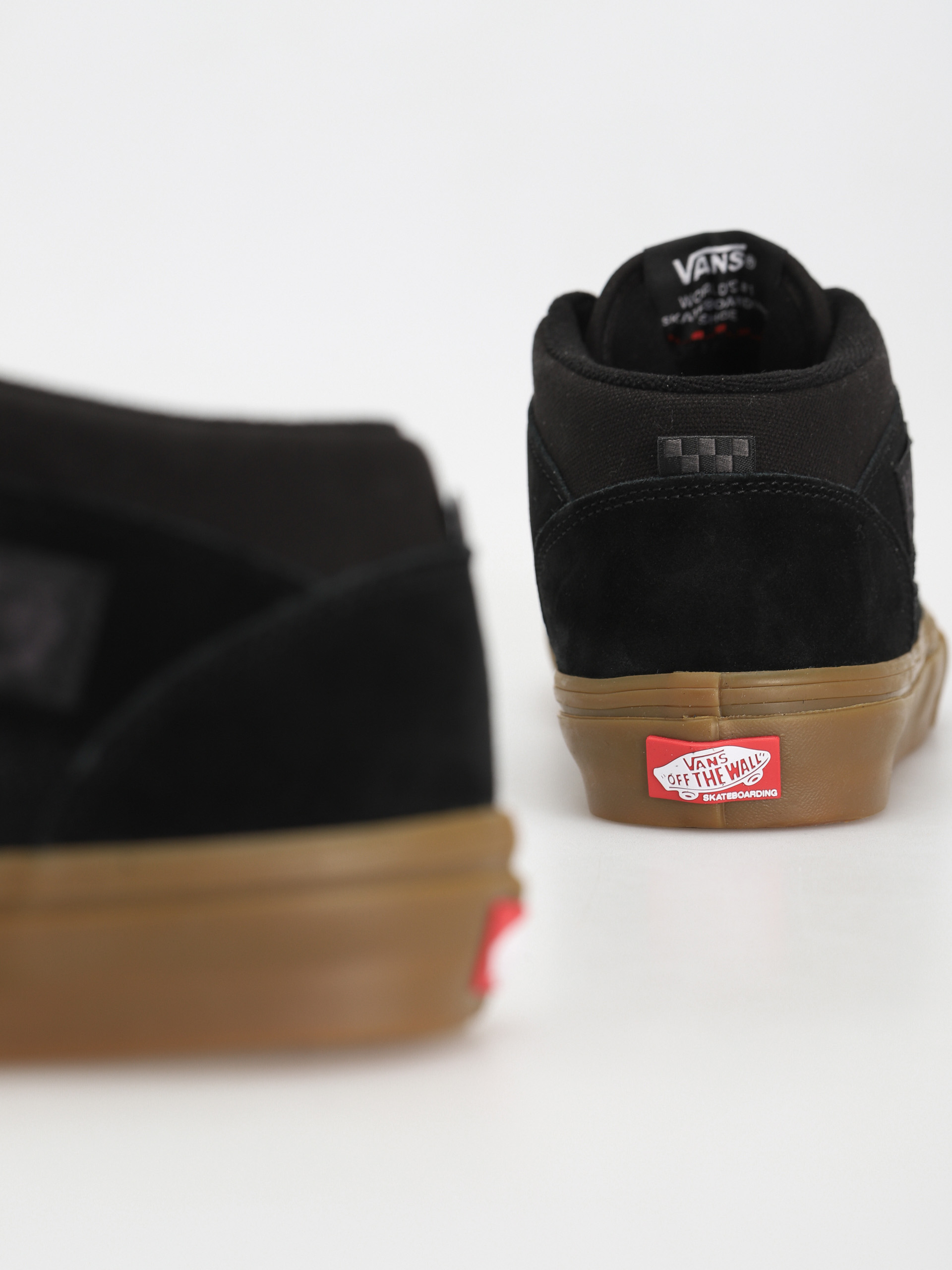 Vans Skate Half Cab Cipők (black/gum)