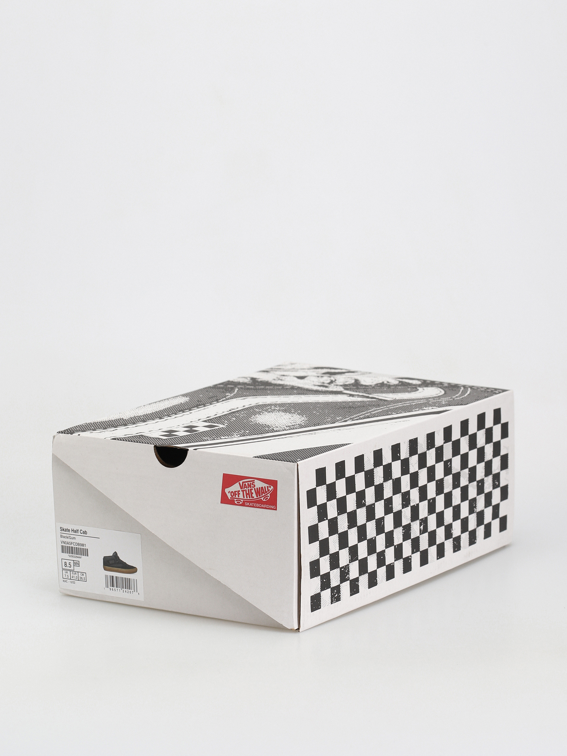 Vans Skate Half Cab Cipők (black/gum)