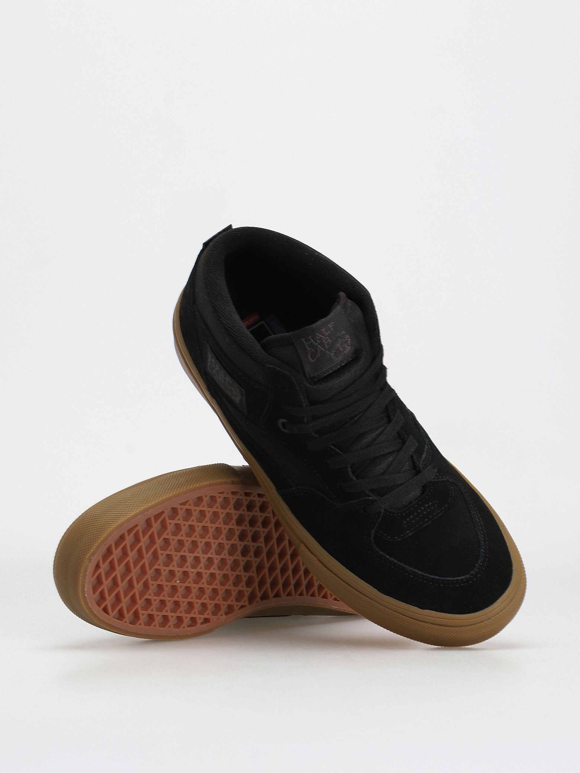 Vans Skate Half Cab Cipők (black/gum)