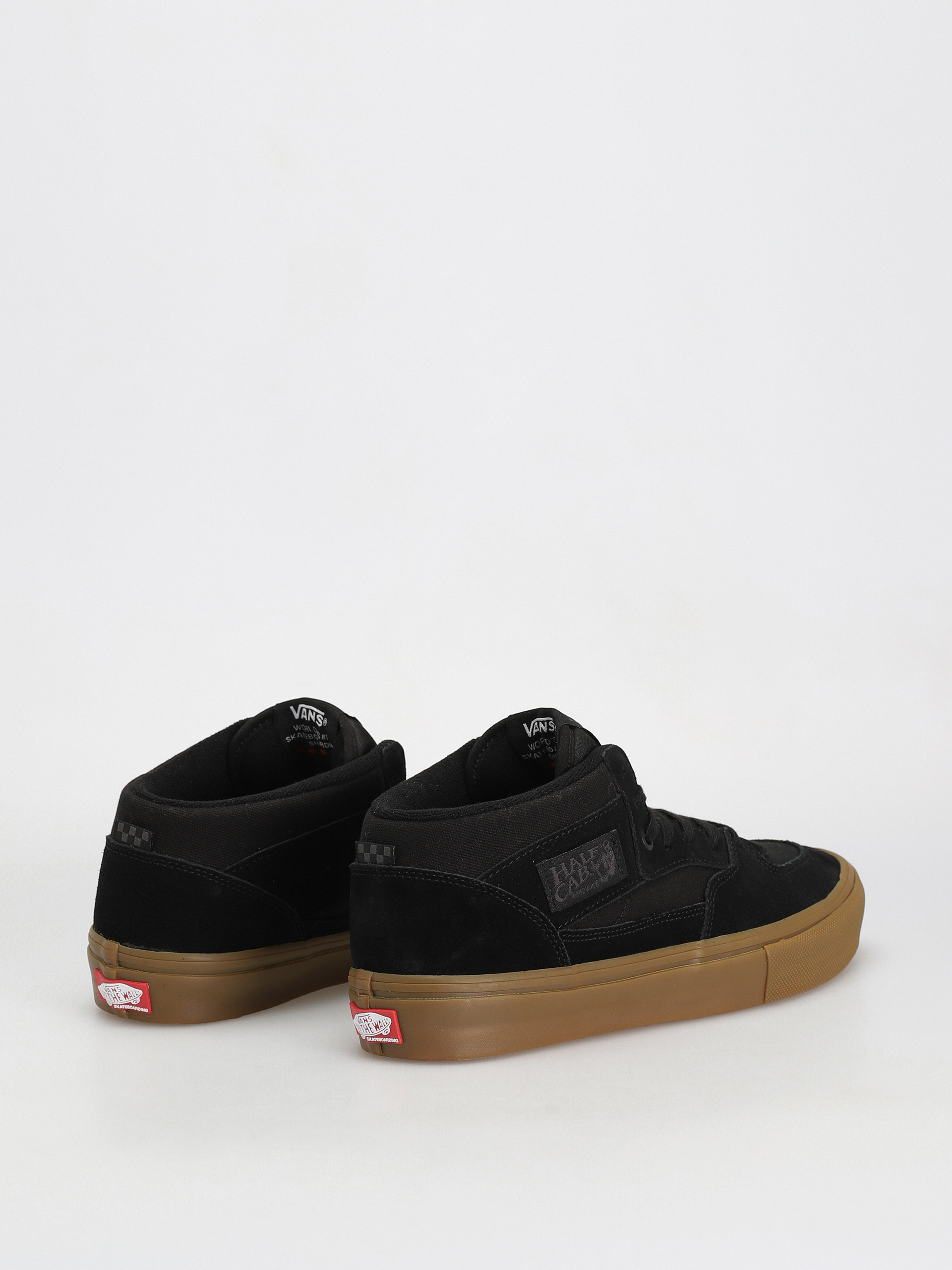 Vans Skate Half Cab Cipők (black/gum)
