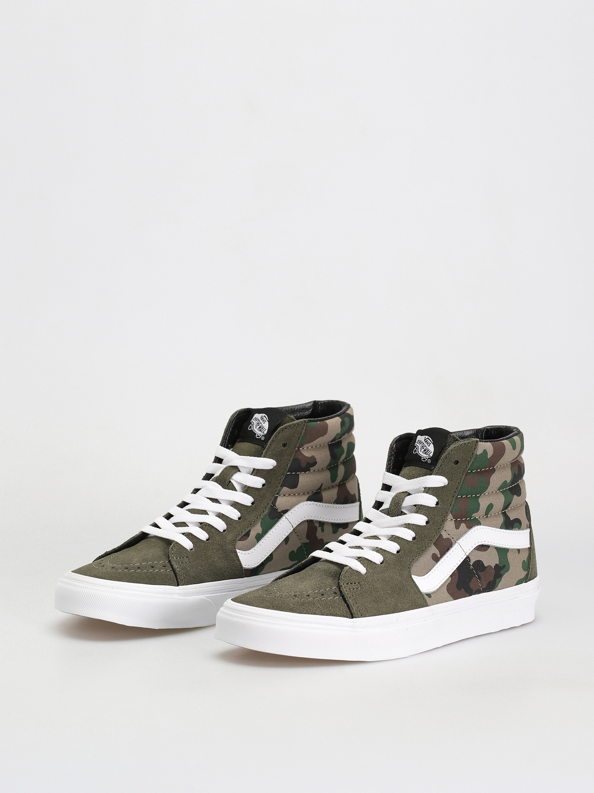 Vans Sk8 Hi Cipők (camo olive/white)