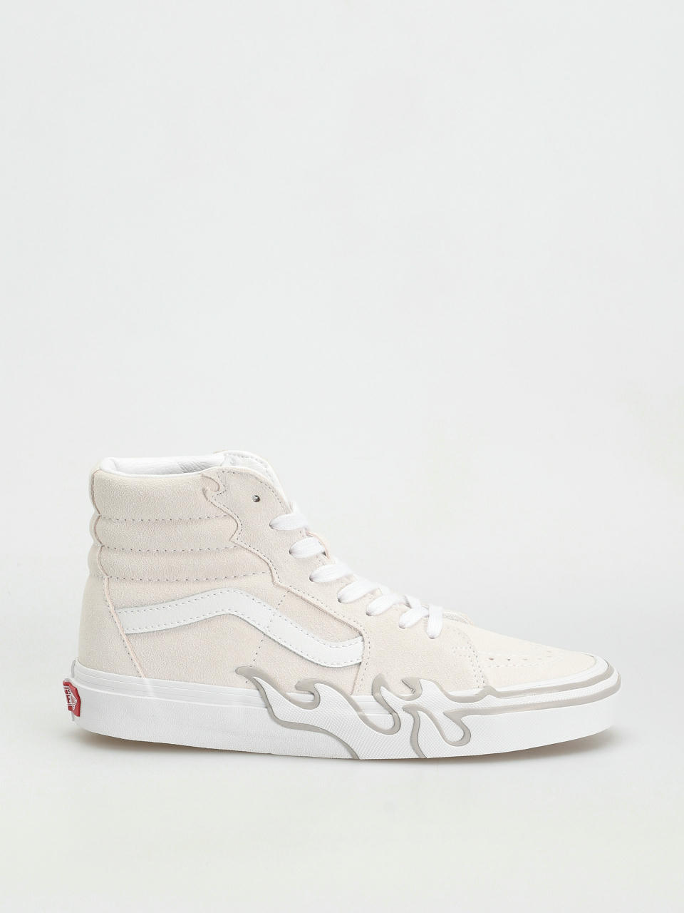 Vans Sk8 Hi Flame Cipők (suede white/white)