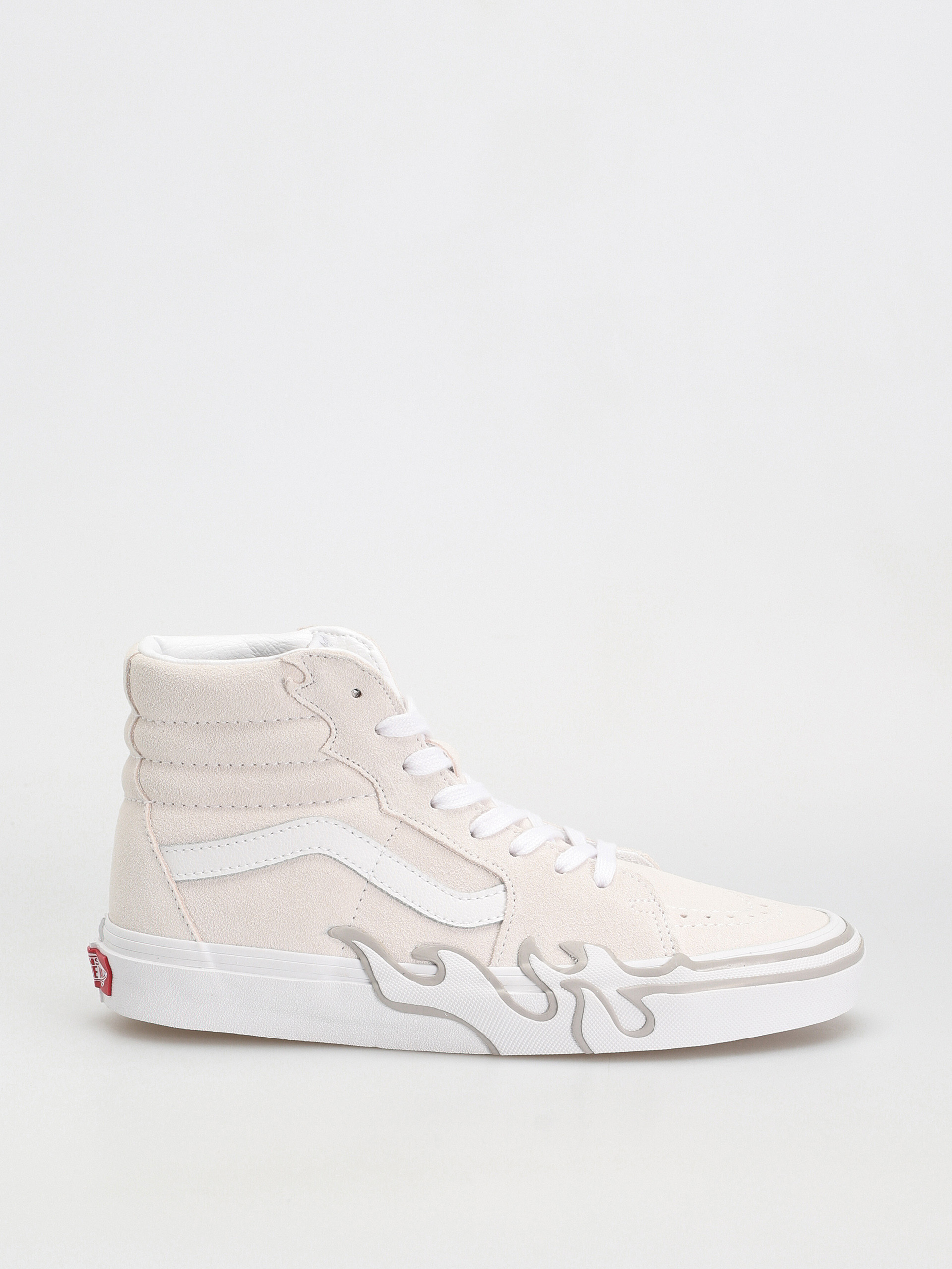 Vans Sk8 Hi Flame Cipők (suede white/white)