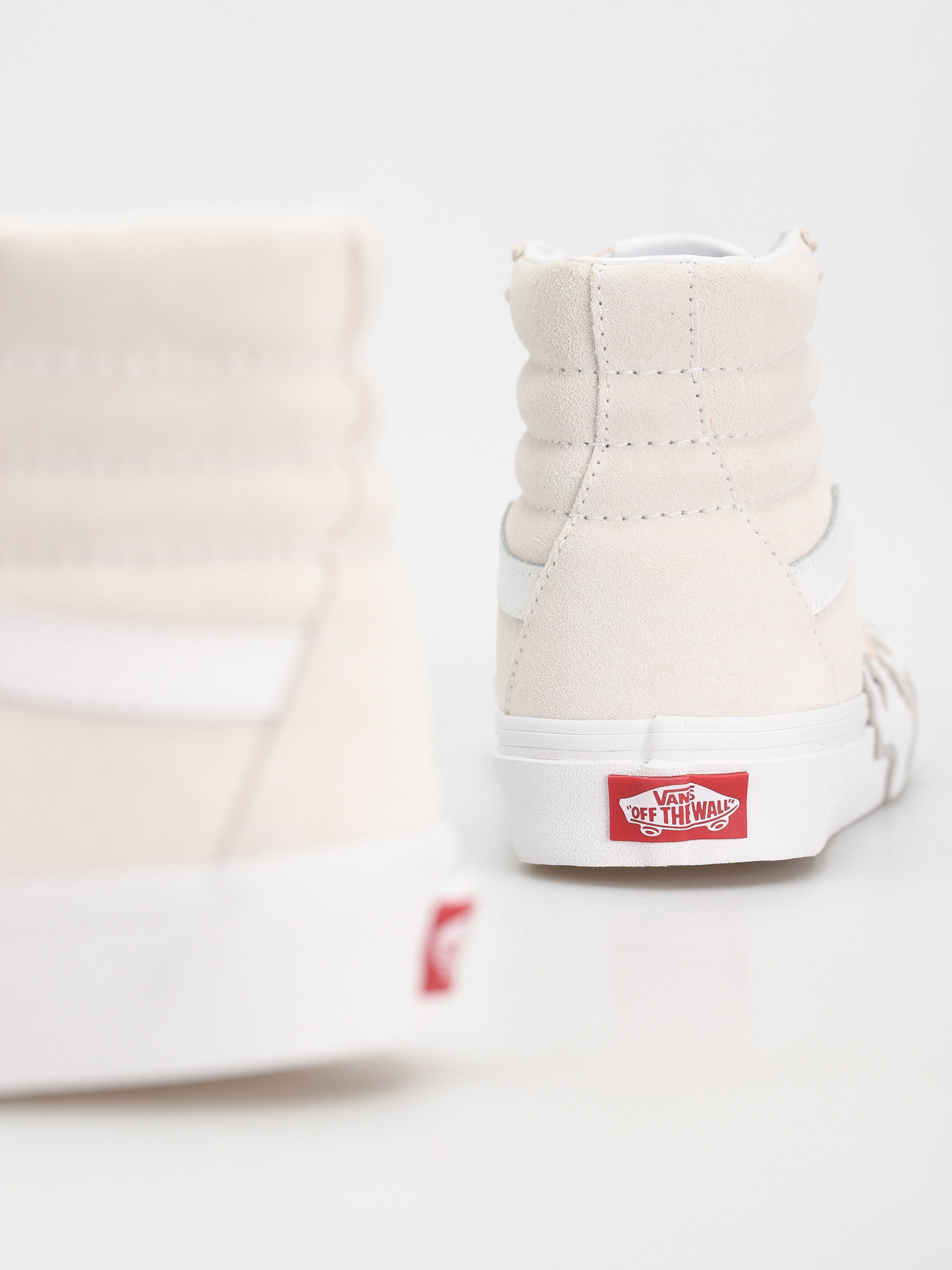 Vans Sk8 Hi Flame Cipők (suede white/white)