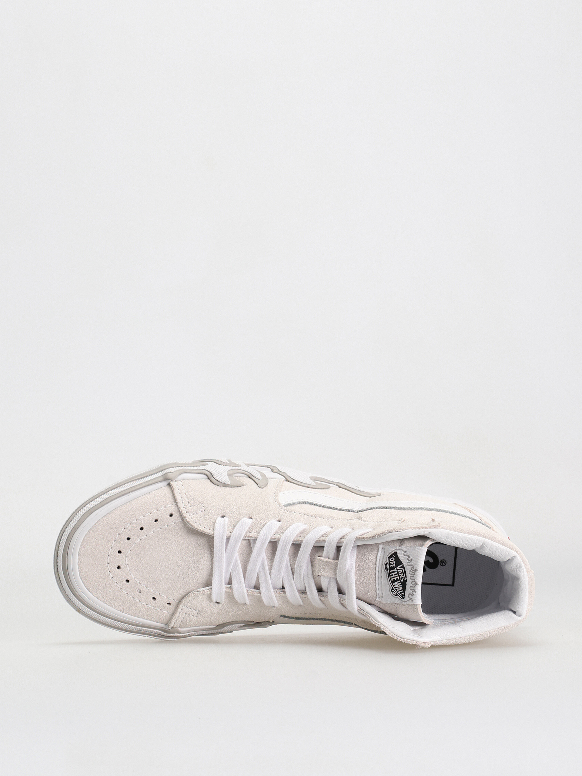 Vans Sk8 Hi Flame Cipők (suede white/white)
