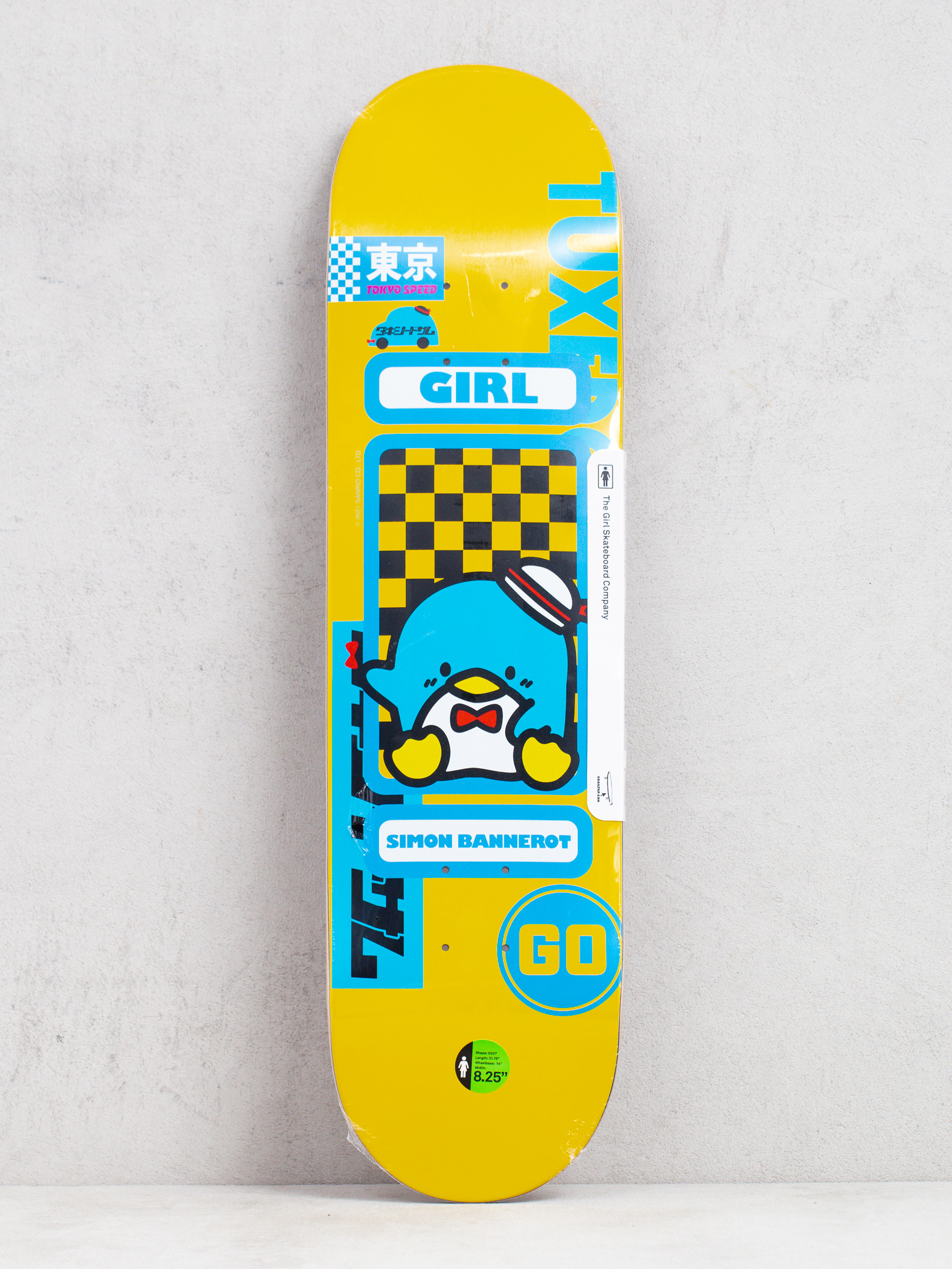 Girl Skateboard Bannerot Sanrio Tokyo Gördeszka lap (yellow)