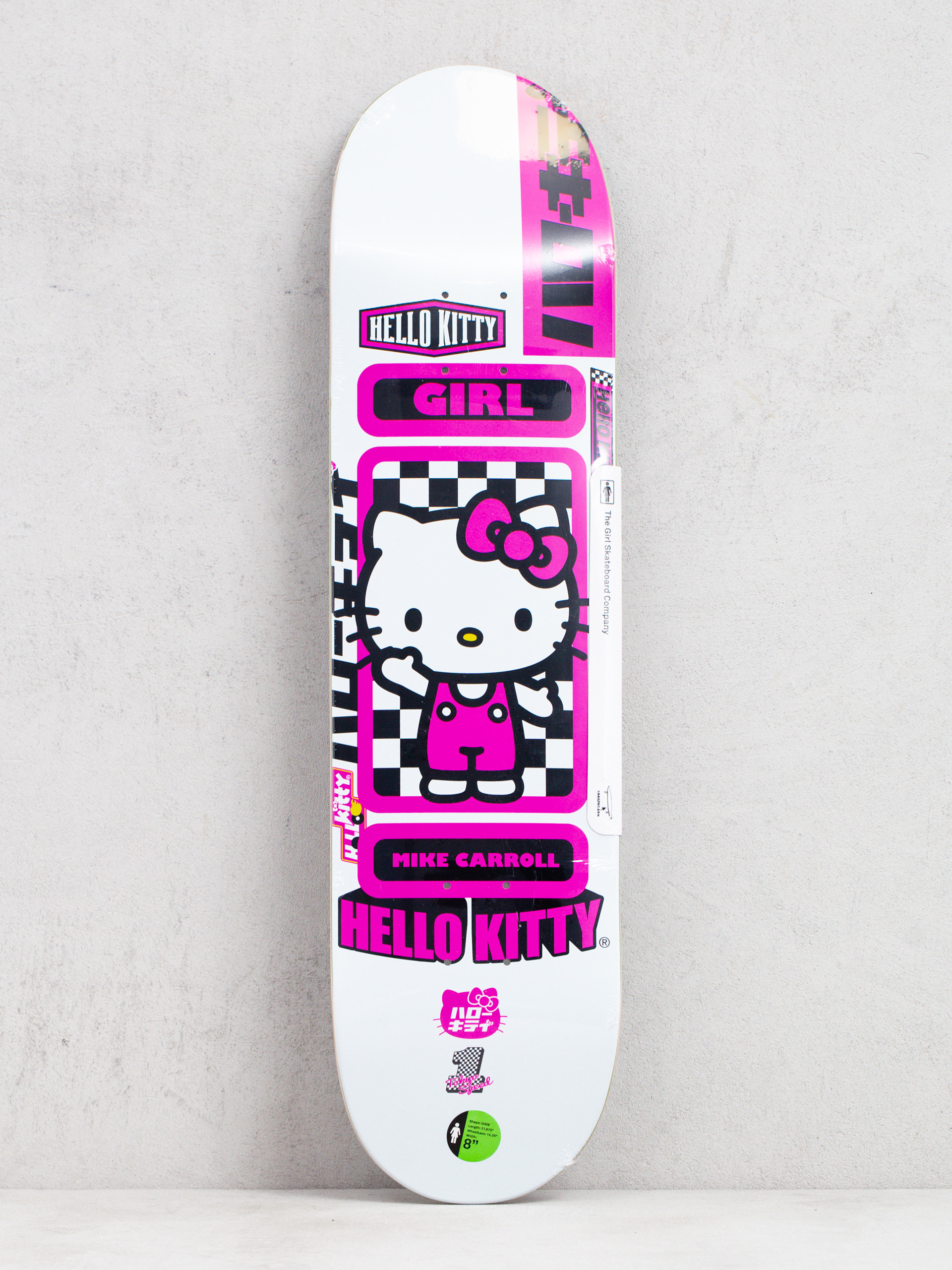 Girl Skateboard Carroll Sanrio Tokyo Gördeszka lap (white)