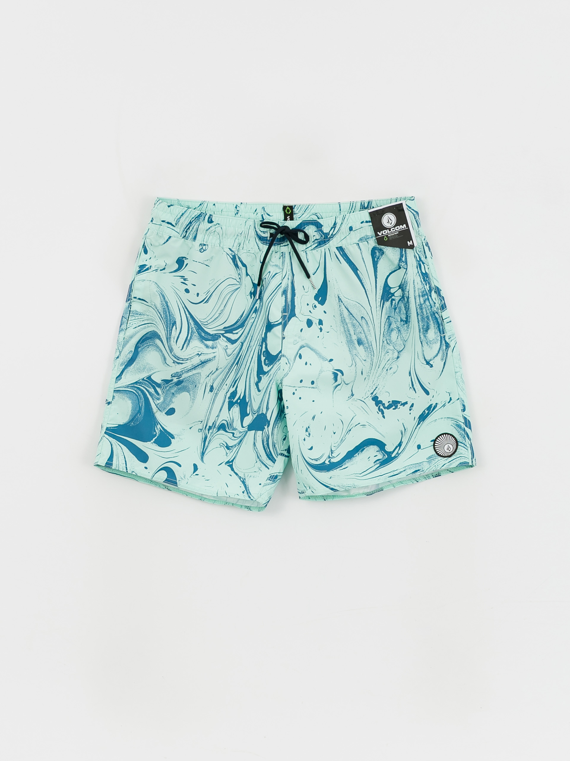 Volcom Center Print Trunk 17 Rövidnadrág (bottle green)