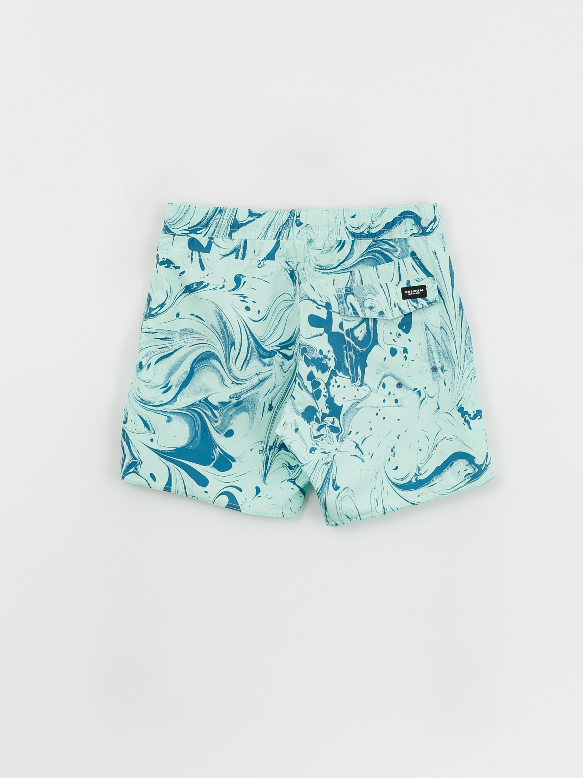 Volcom Center Print Trunk 17 Rövidnadrág (bottle green)