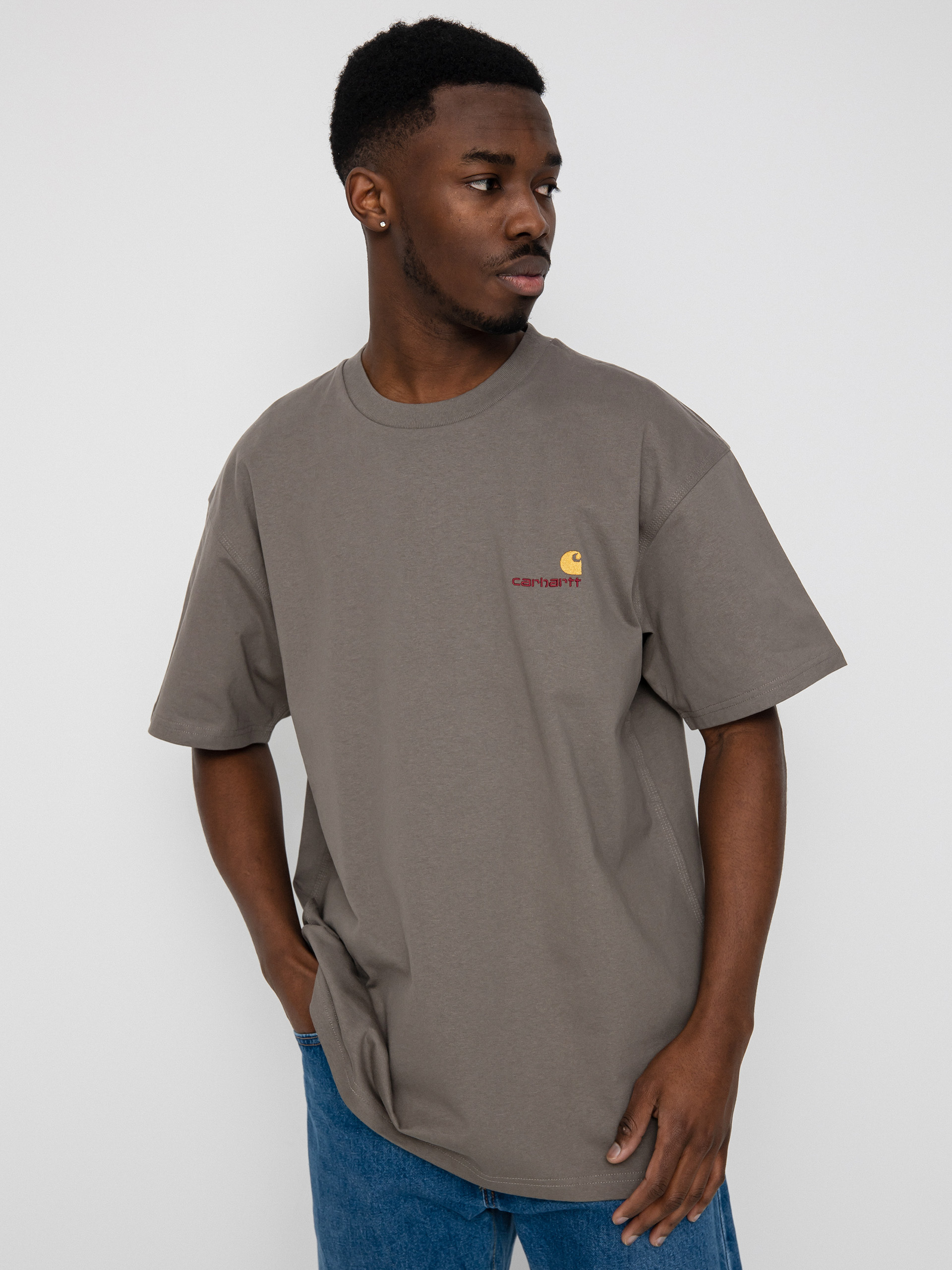 Carhartt WIP American Script póló (teide)