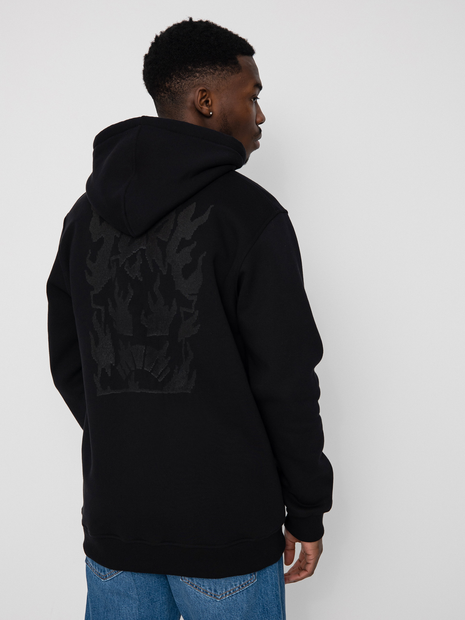 Nervous Tope Burning House HD Kapucnis pulóver (black)