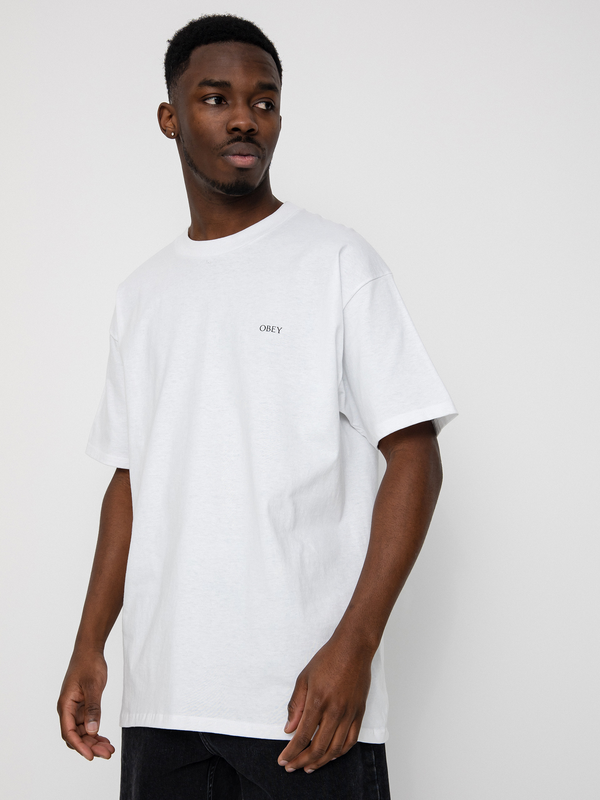 OBEY Torn Icon Face póló (white)