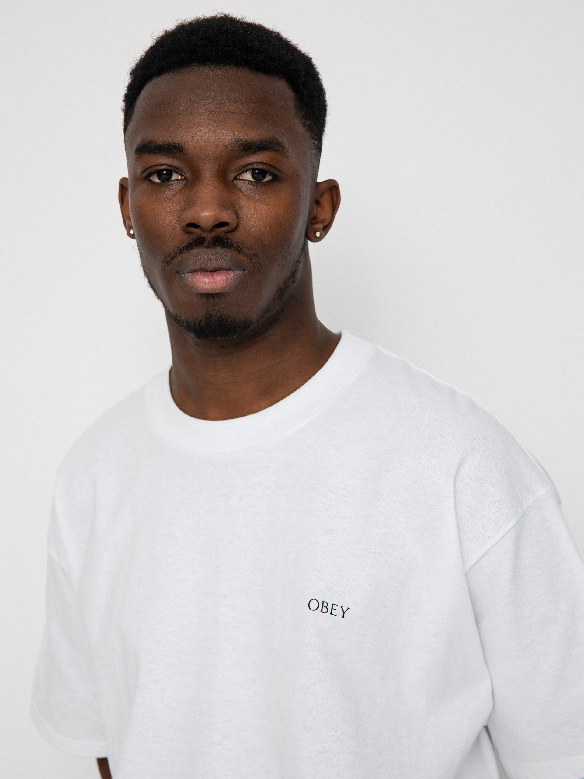 OBEY Torn Icon Face póló (white)