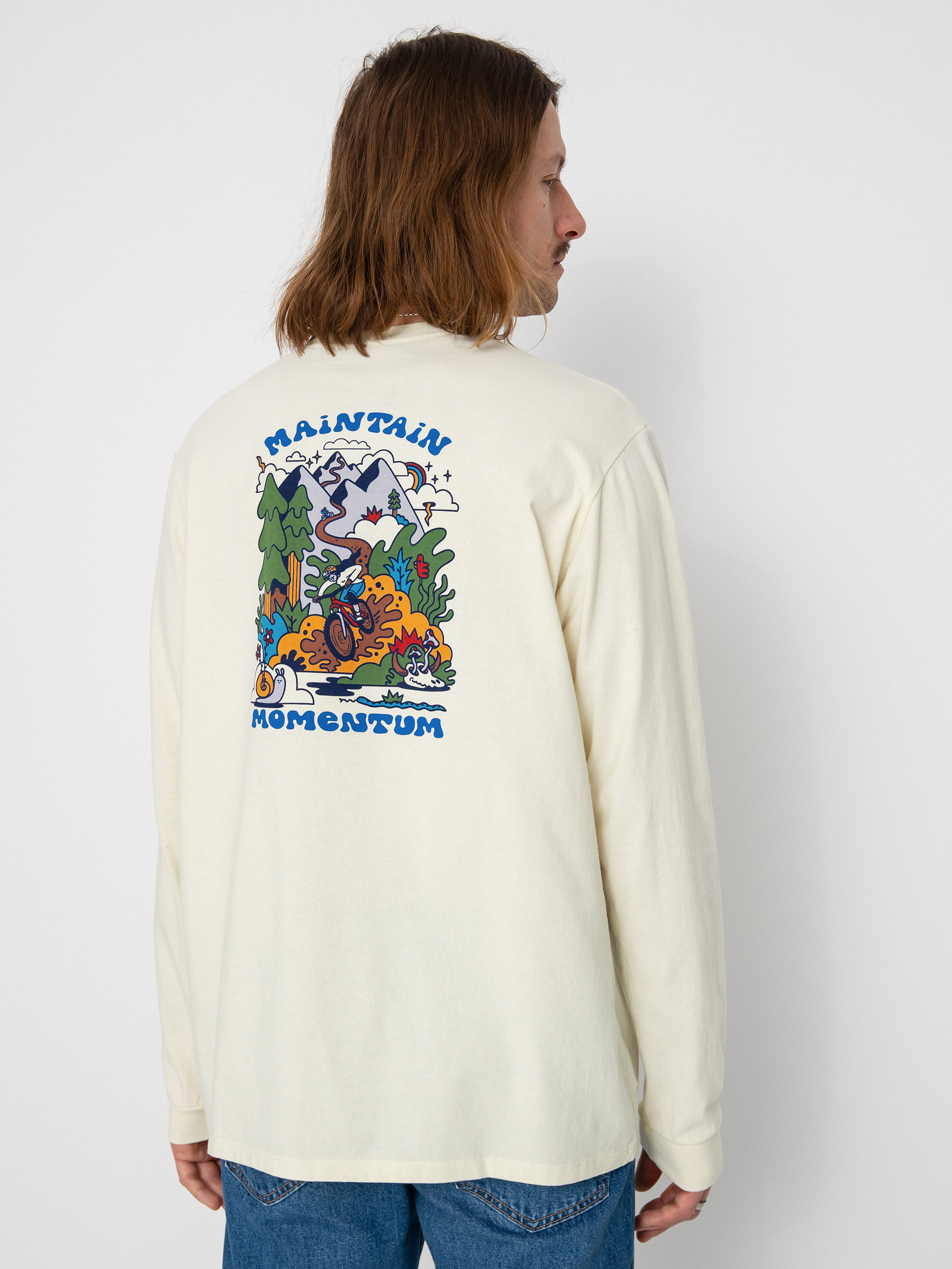 Patagonia Maintain Momentum Pocket Responsibili Hosszú ujjú felső (birch white)