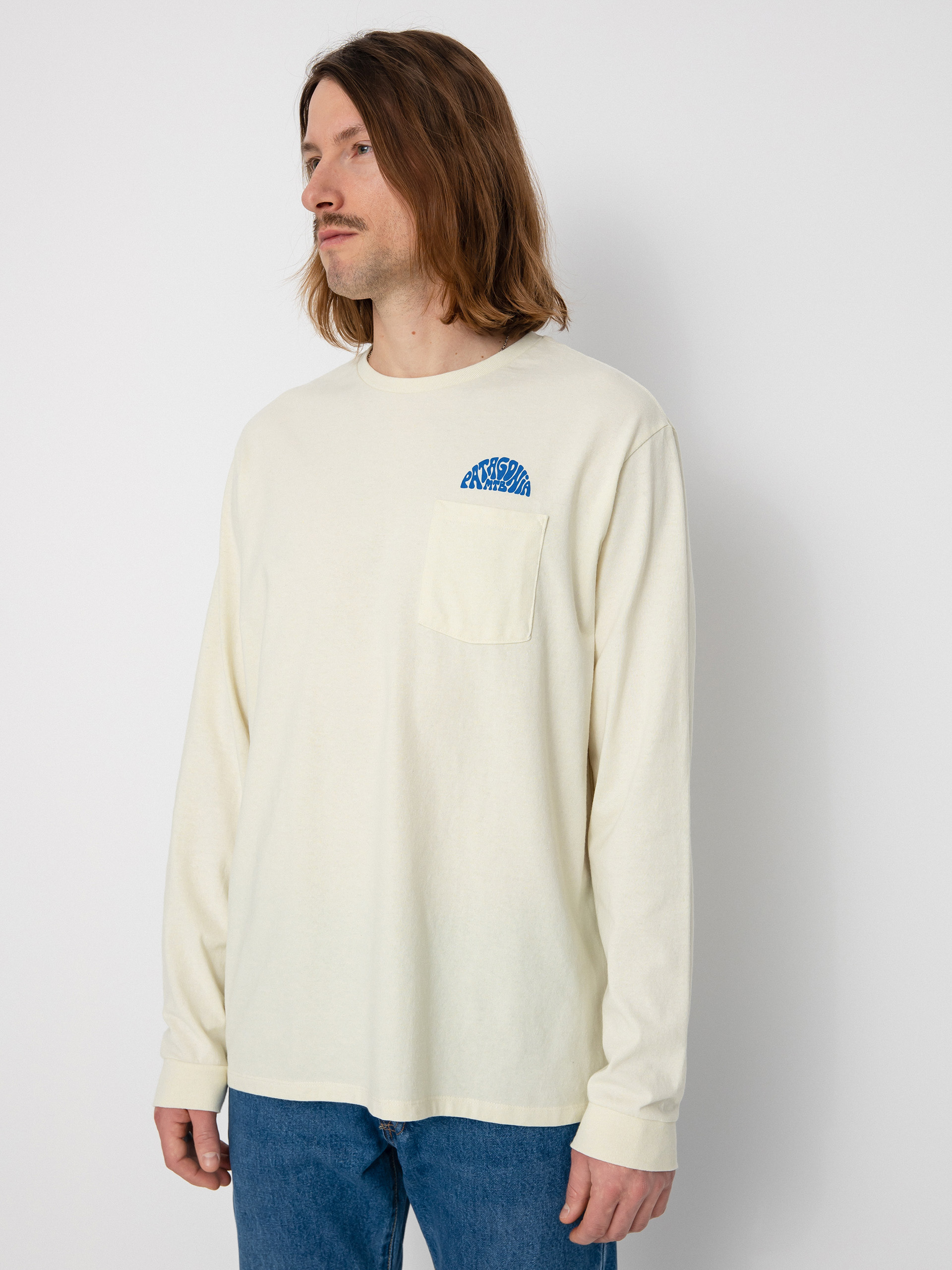 Patagonia Maintain Momentum Pocket Responsibili Hosszú ujjú felső (birch white)