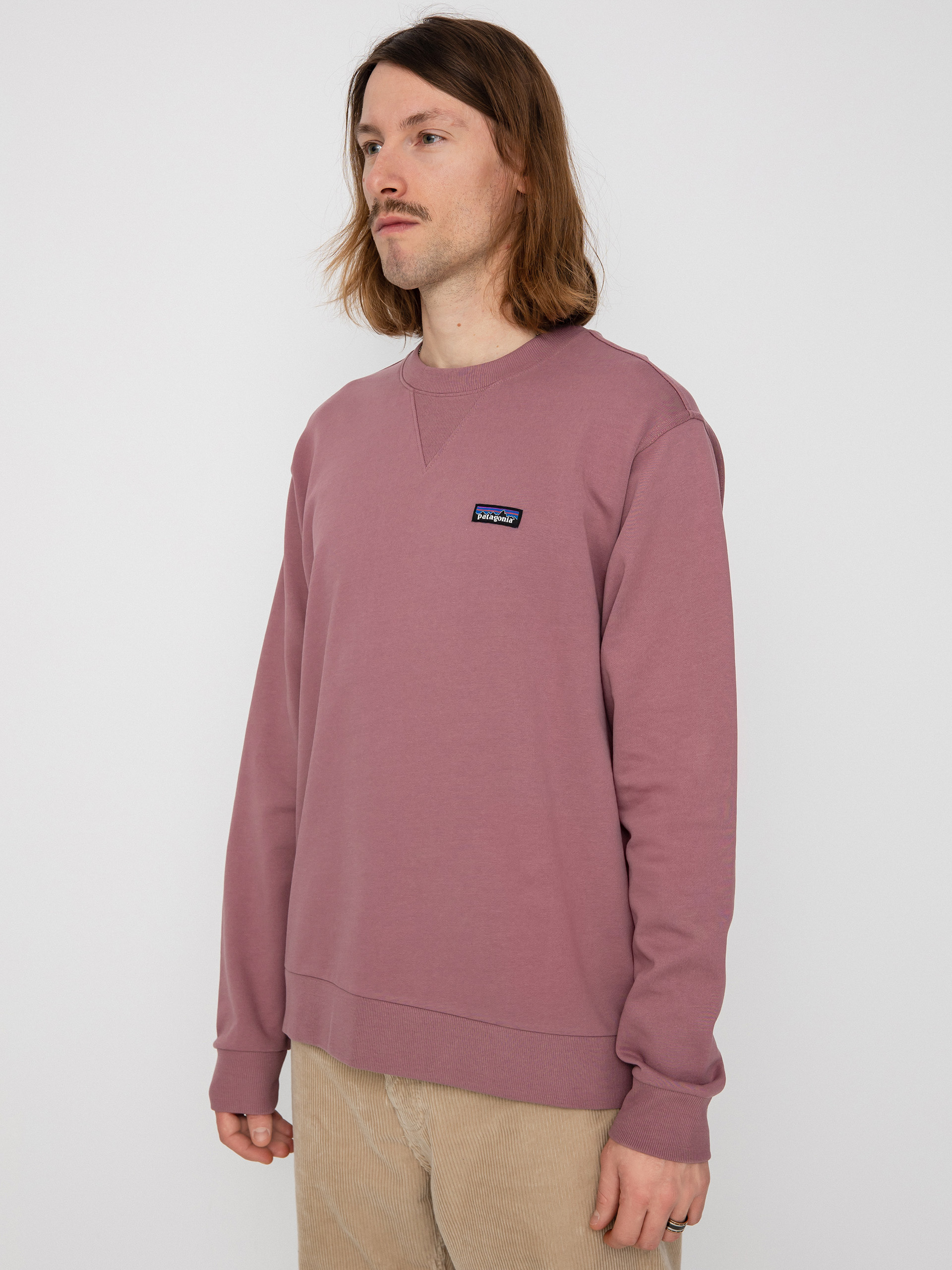 Patagonia Regenerative Organic Certified Cotton Crewneck Pulóver (evening mauve)