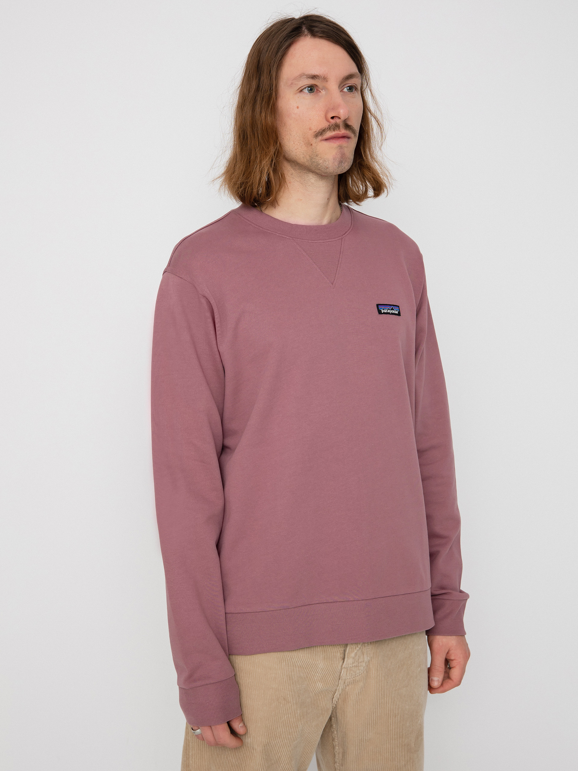 Patagonia Regenerative Organic Certified Cotton Crewneck Pulóver (evening mauve)