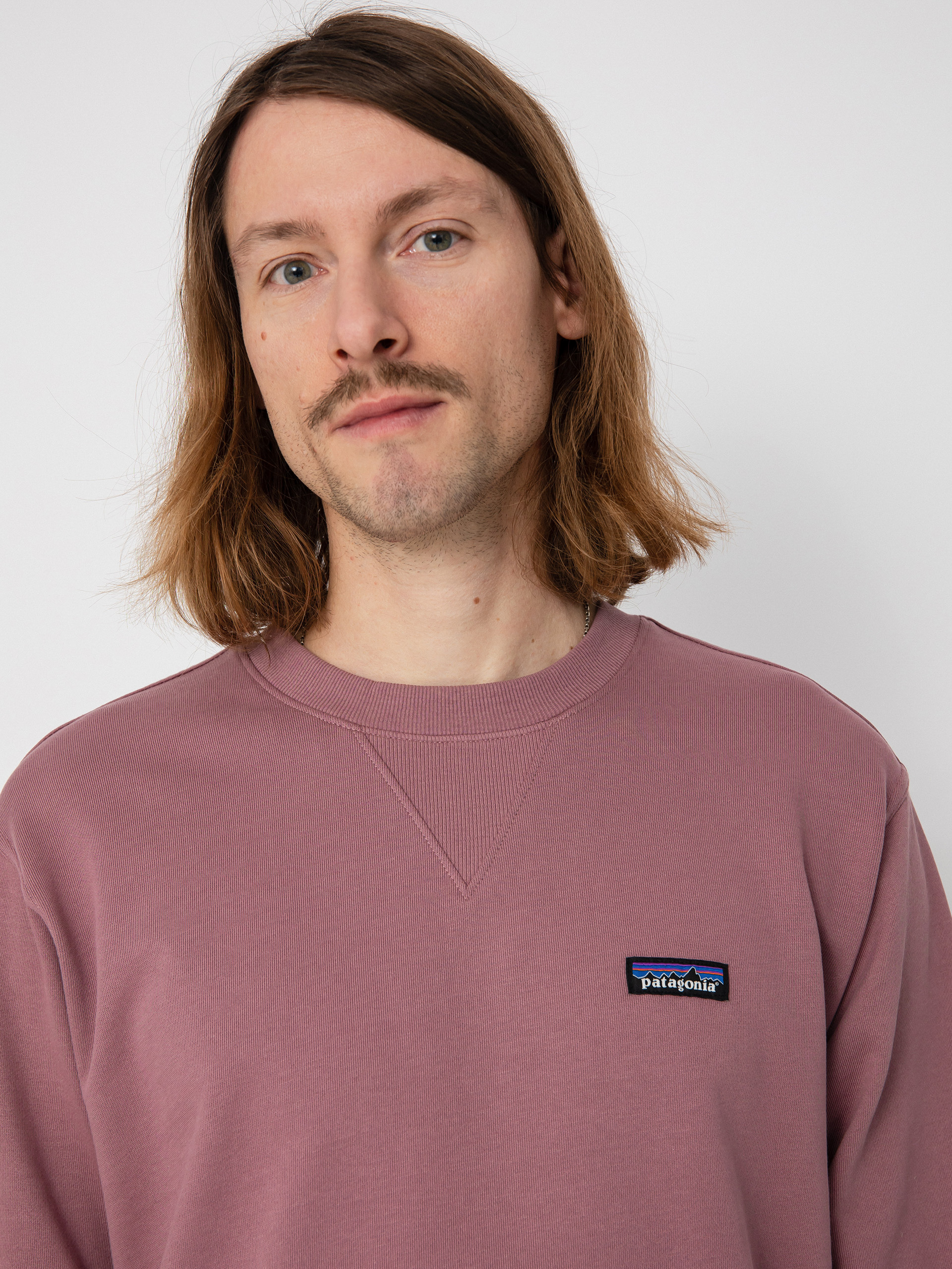 Patagonia Regenerative Organic Certified Cotton Crewneck Pulóver (evening mauve)