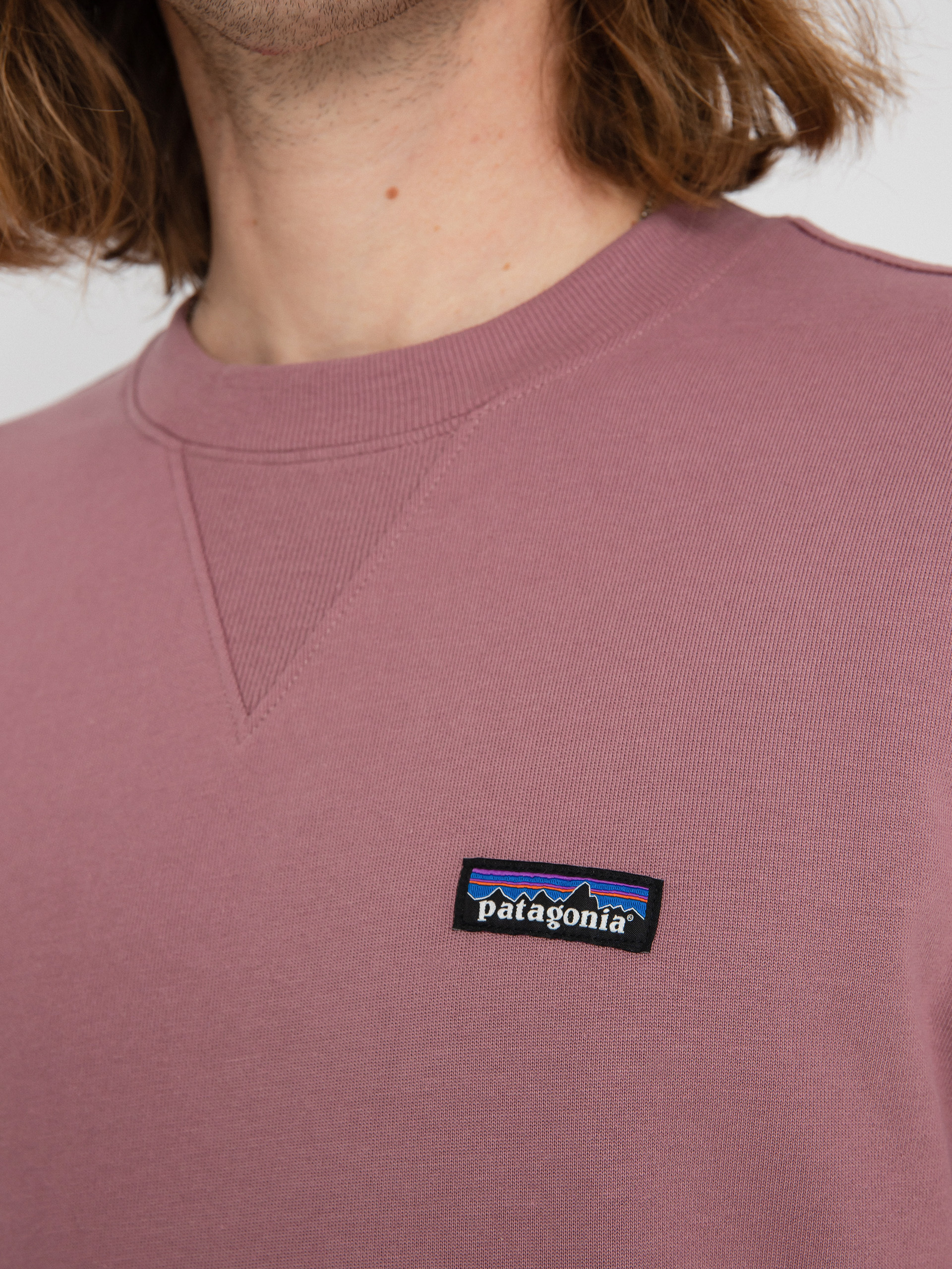 Patagonia Regenerative Organic Certified Cotton Crewneck Pulóver (evening mauve)