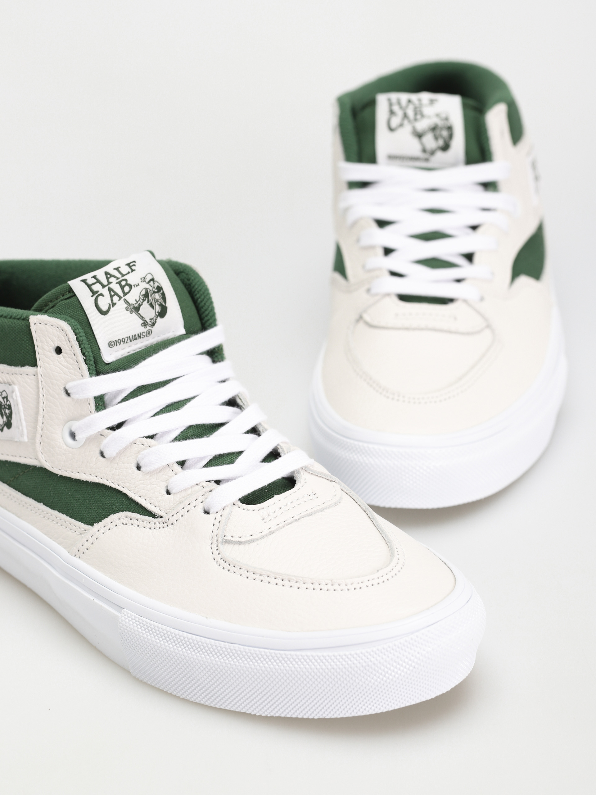Vans Skate Half Cab Cipők (white/green)