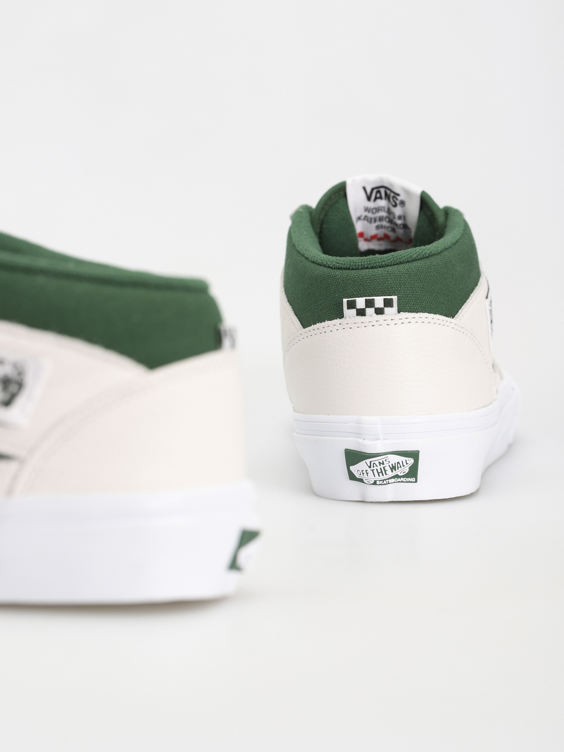Vans Skate Half Cab Cipők (white/green)