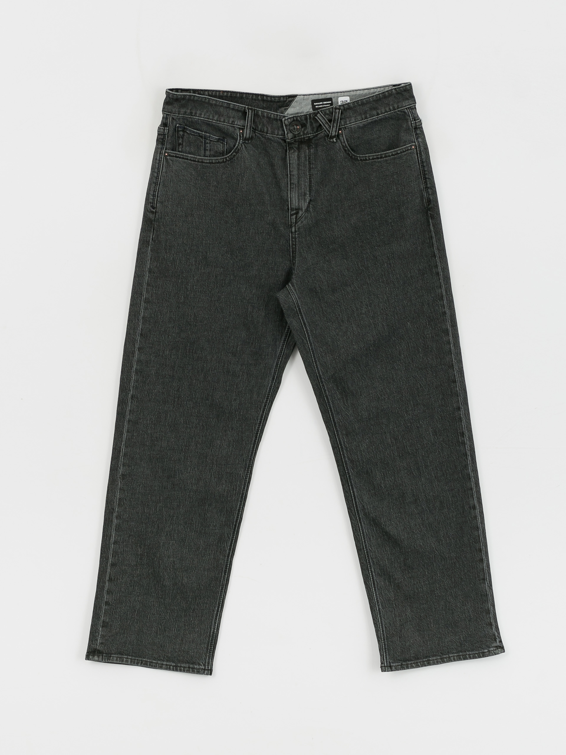 Volcom Nailer Denim Kisnadrág (stoney black)