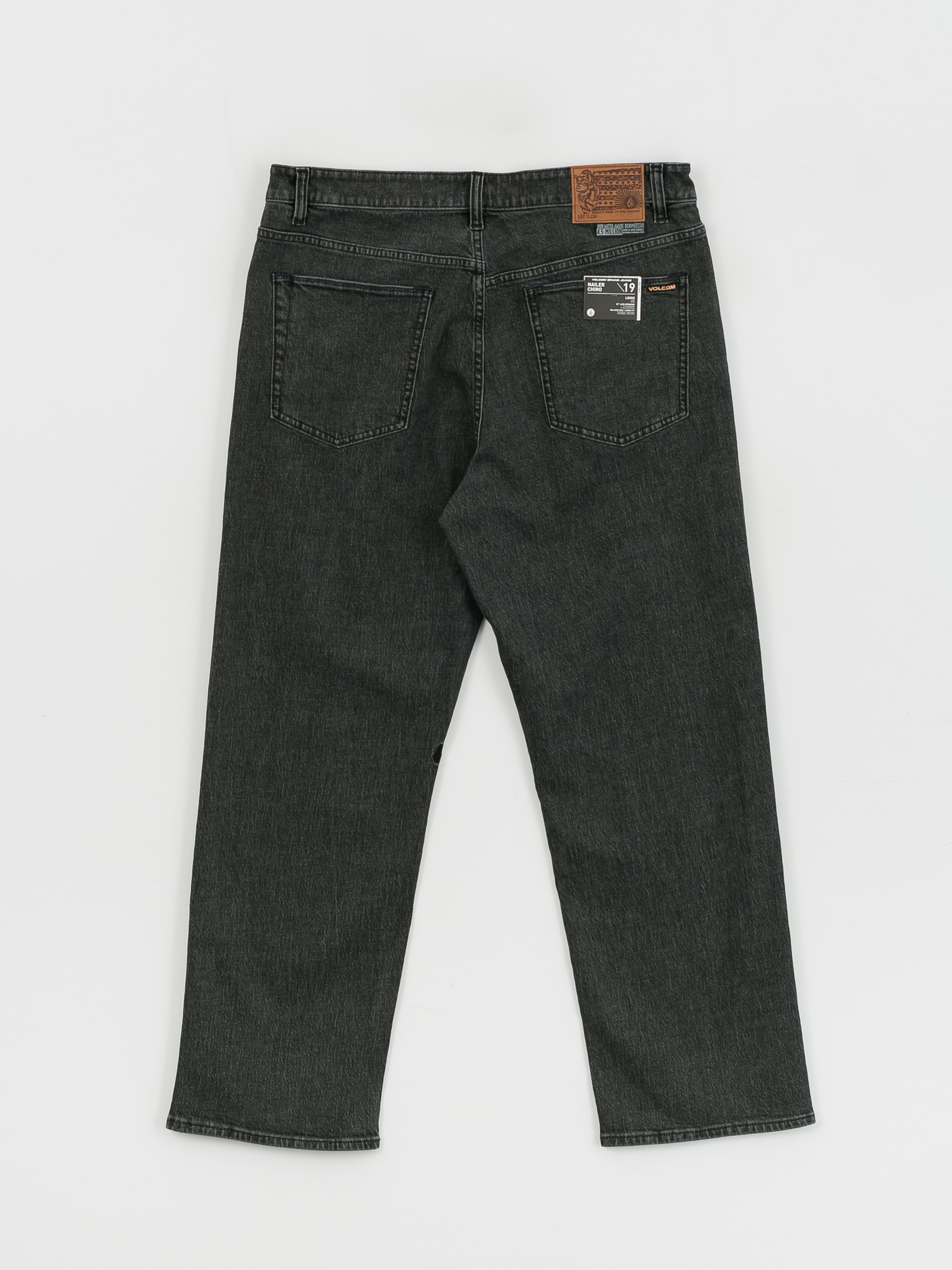 Volcom Nailer Denim Kisnadrág (stoney black)