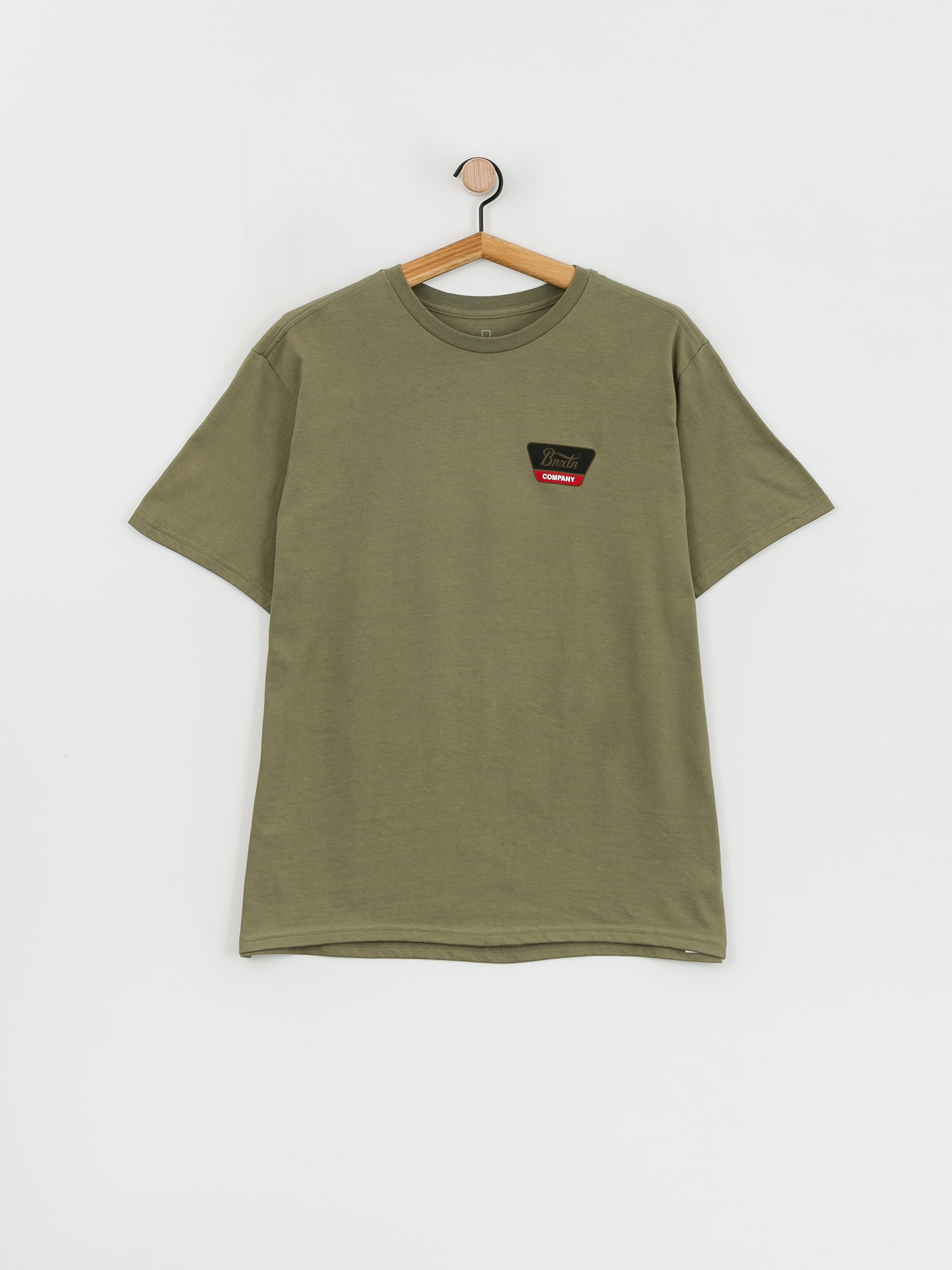 Brixton Linwood póló (olive surplus/gold/aloha red)
