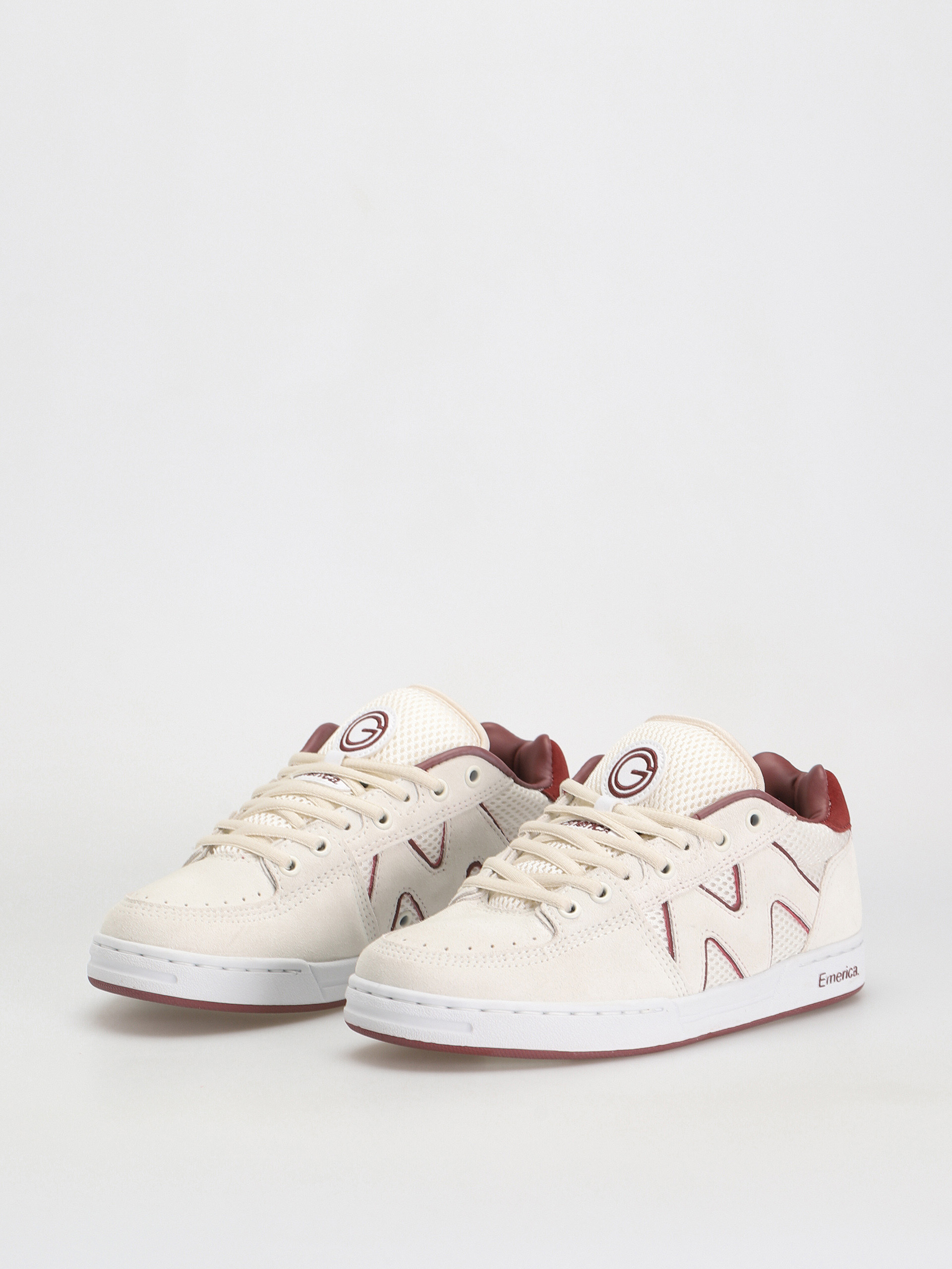 Emerica Og-1 Cipők (white/burgundy)