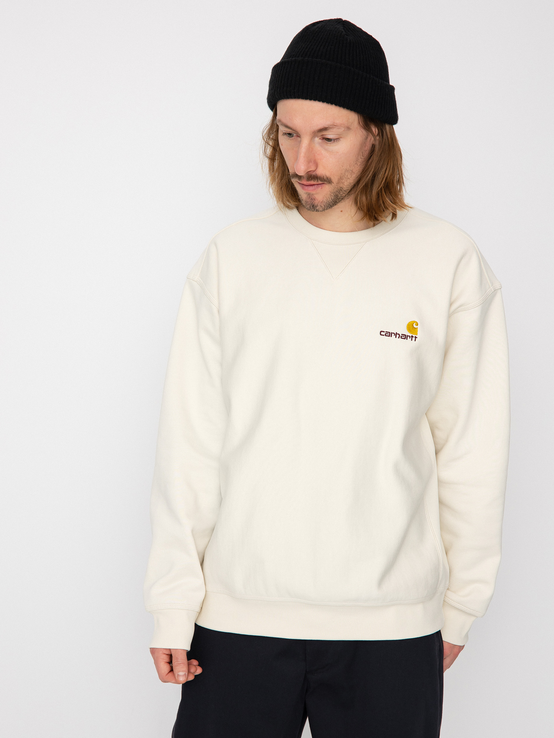 Carhartt WIP American Script Pulóver (natural)