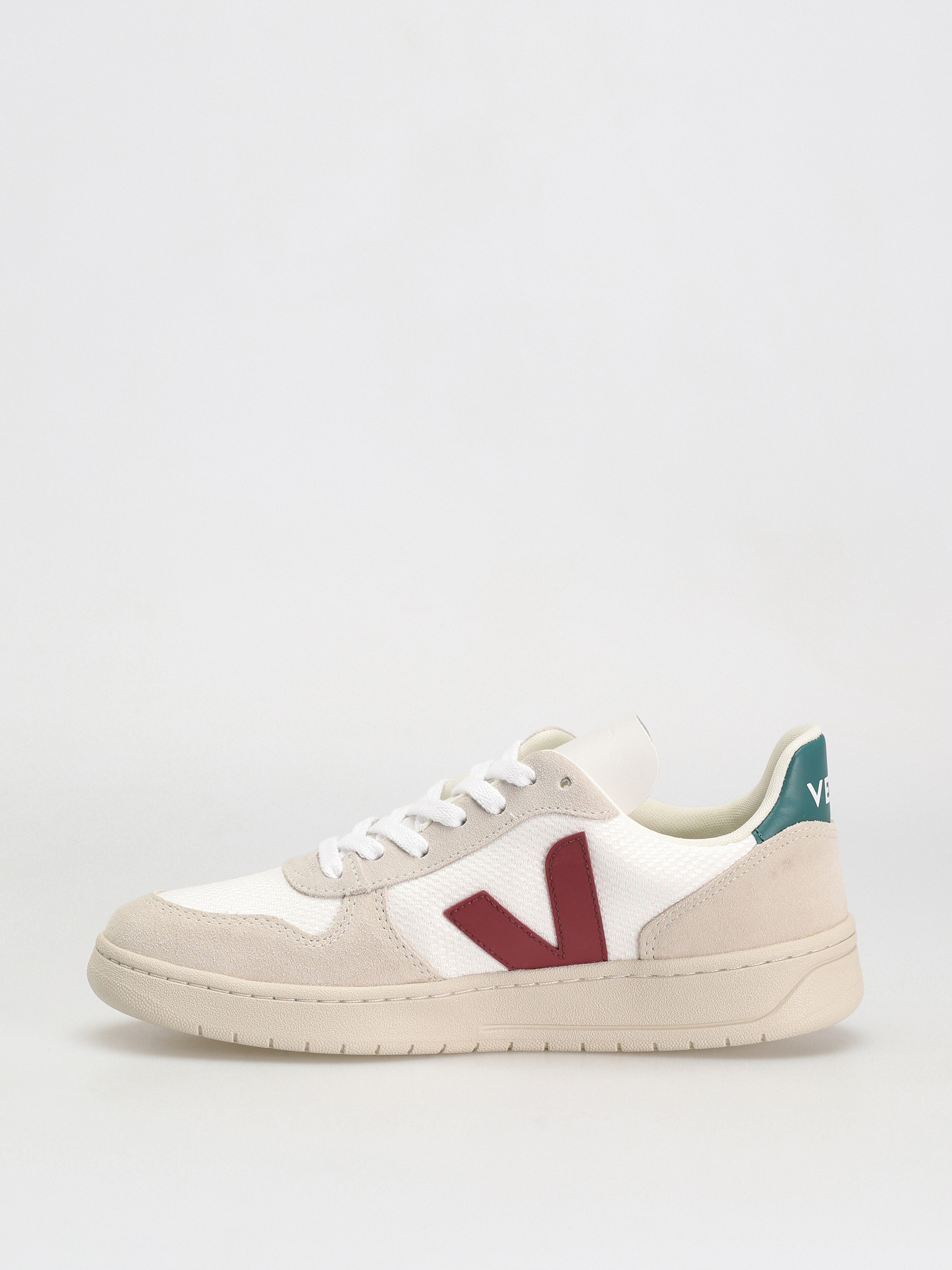 Veja V-10 Cipők (white marsala brittany)