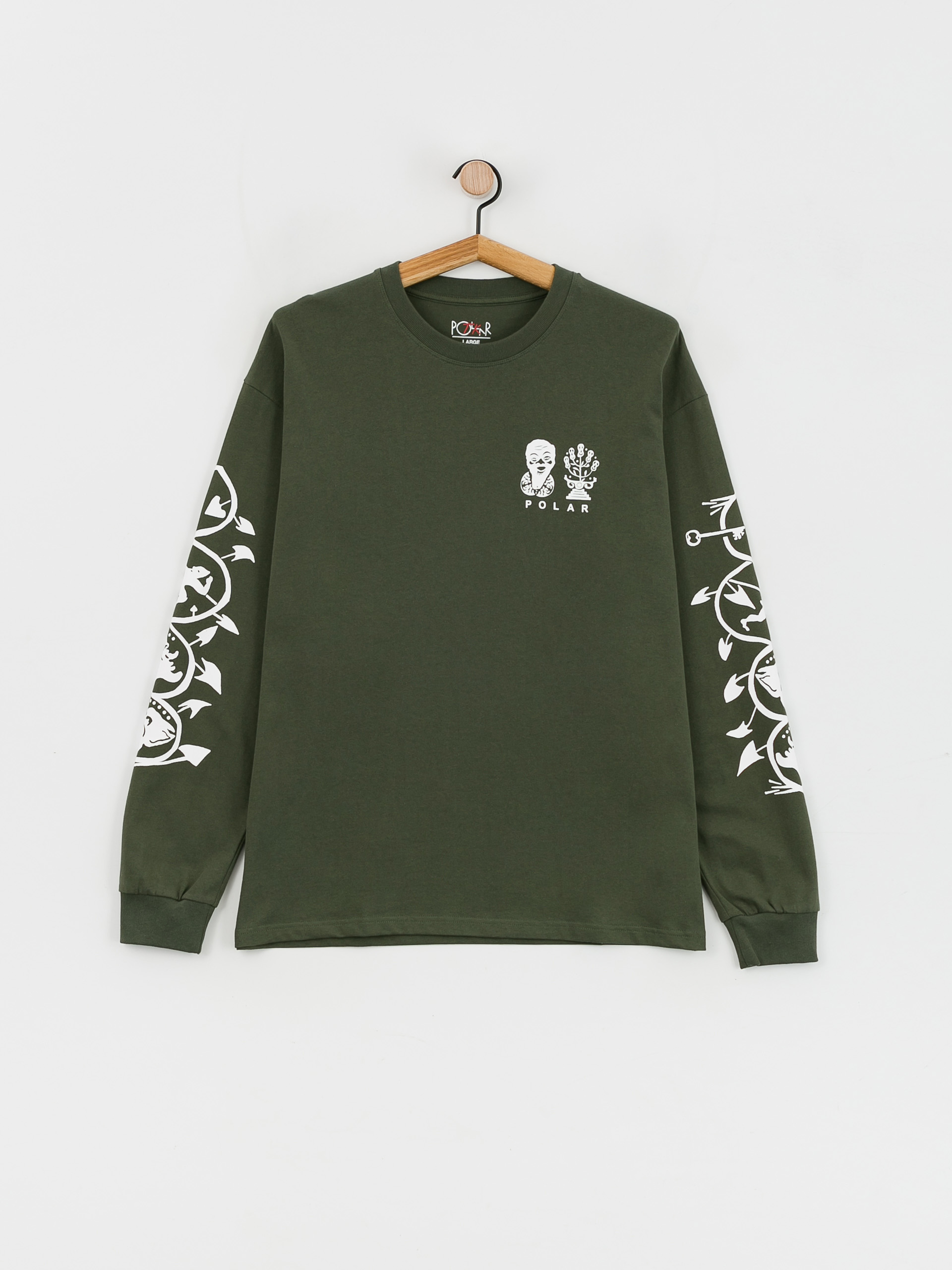 Polar Skate Spiral Hosszú ujjú felső (dark olive)