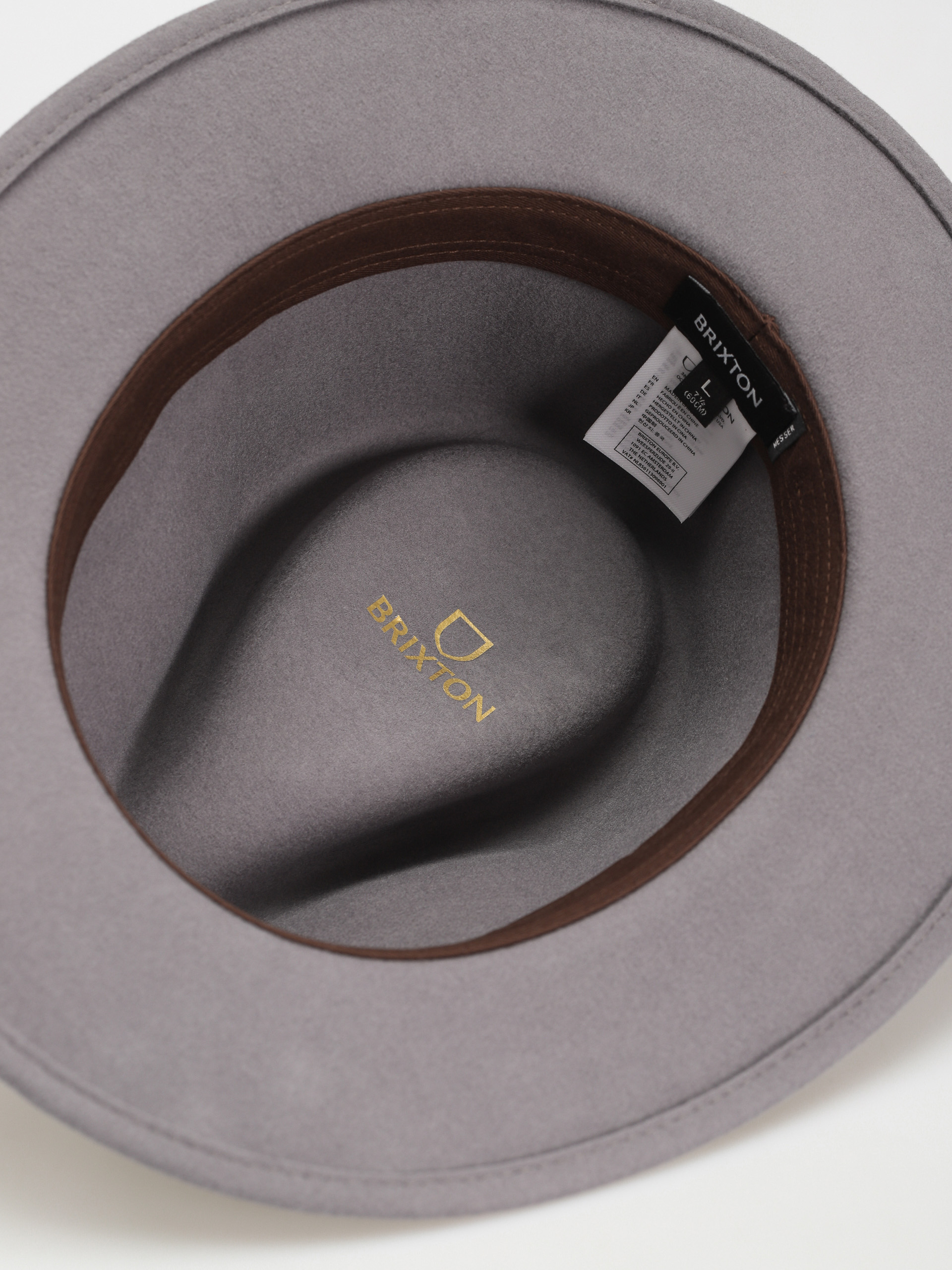 Brixton Messer Fedora Kalap (grey/light brown)