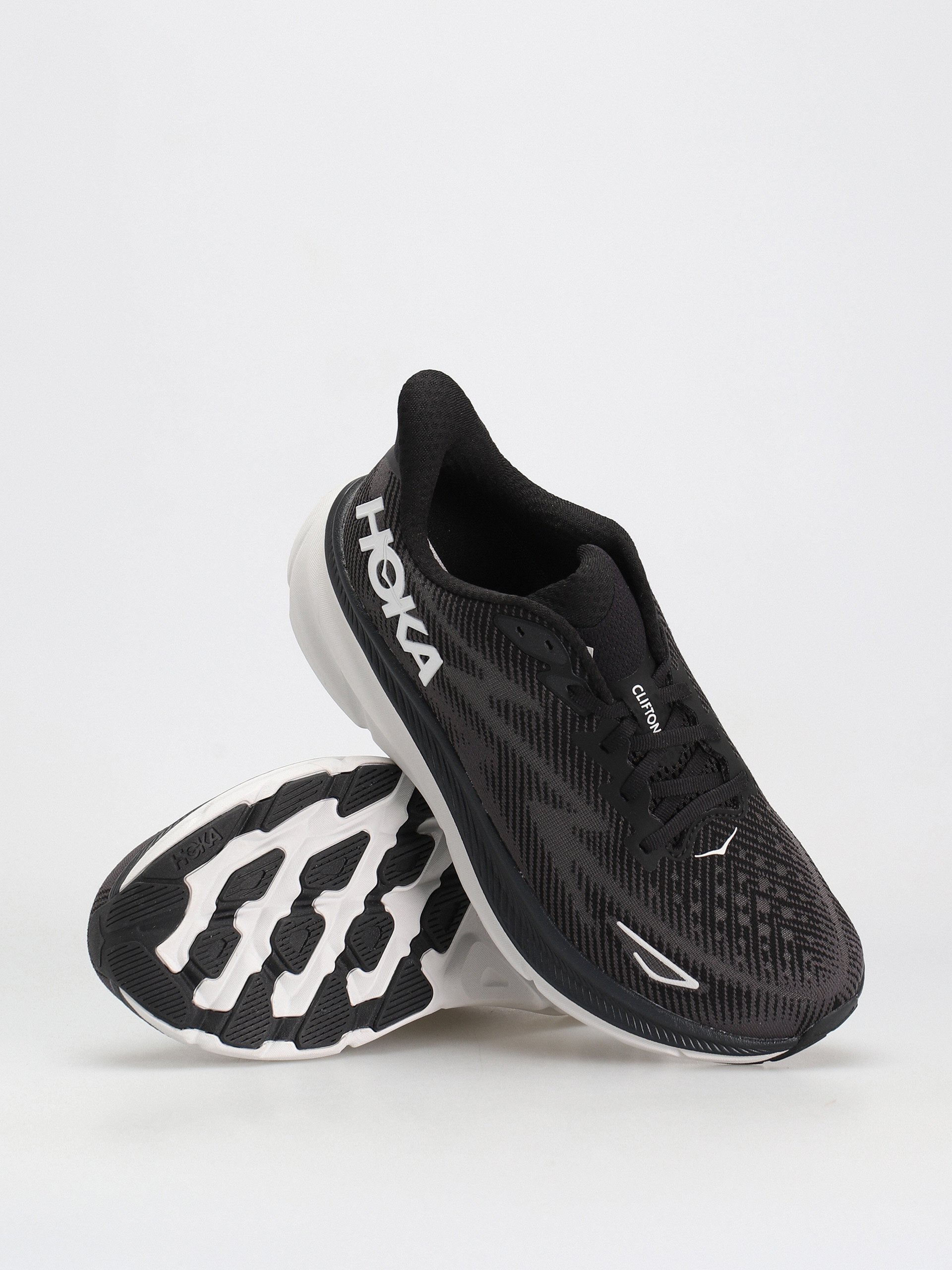 Hoka Clifton 9 Cipők (black/white)