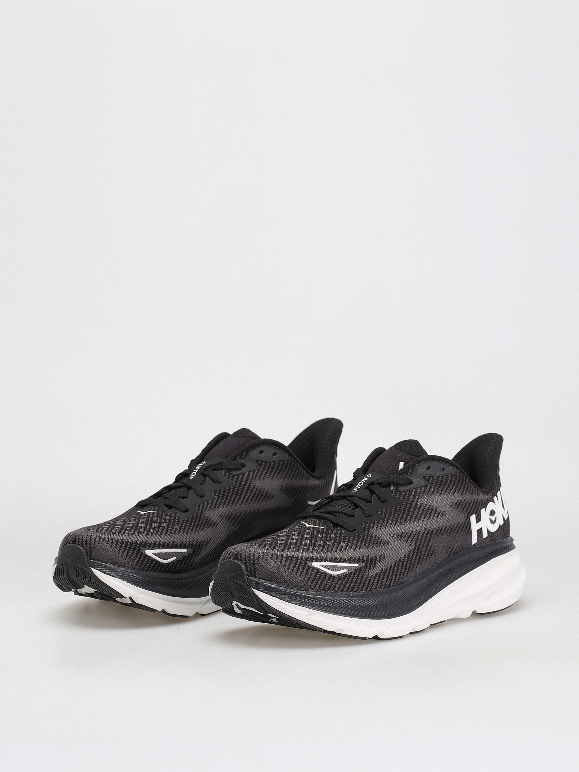 Hoka Clifton 9 Cipők (black/white)