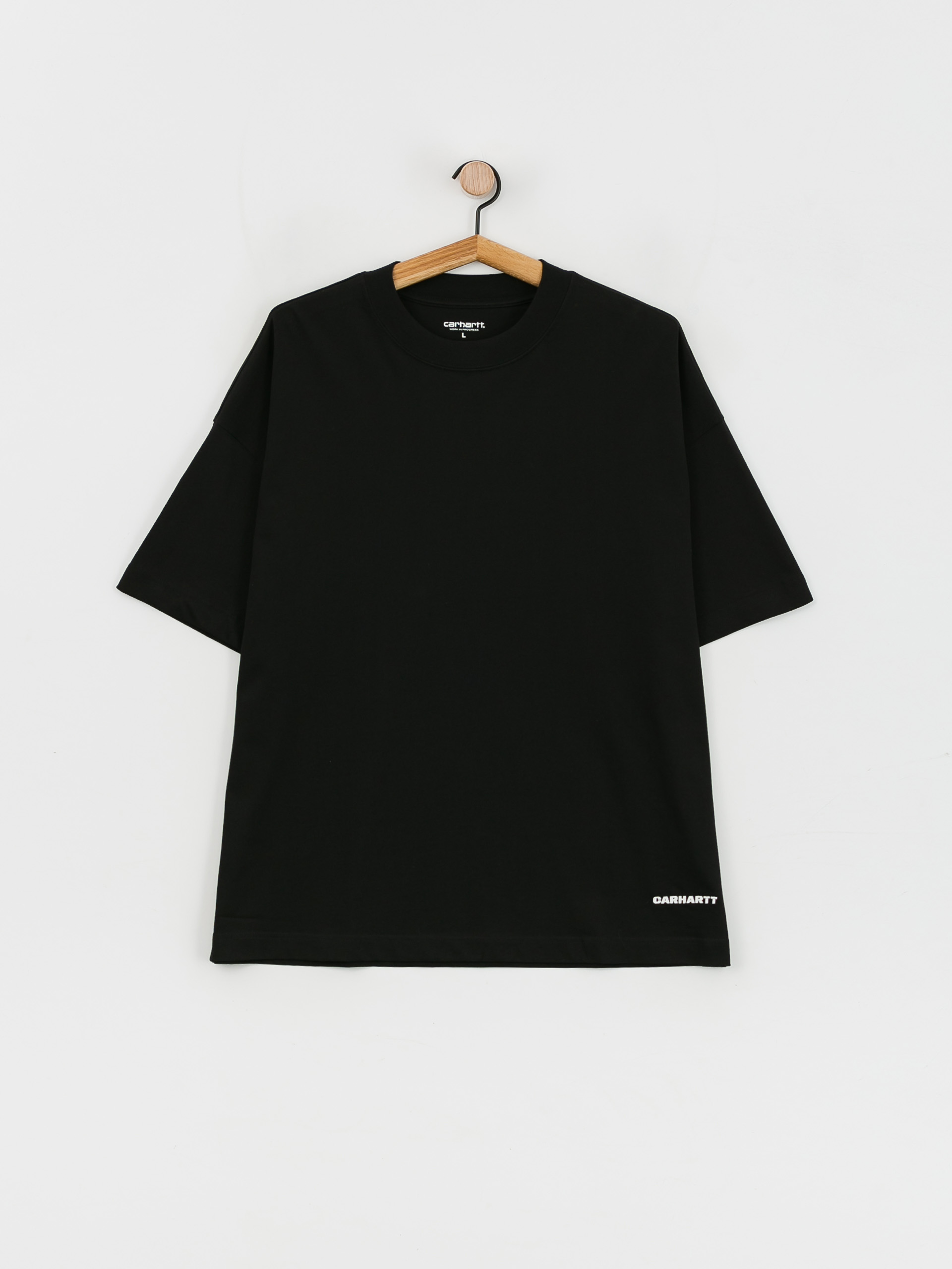 Carhartt WIP Link Script póló (black/white)