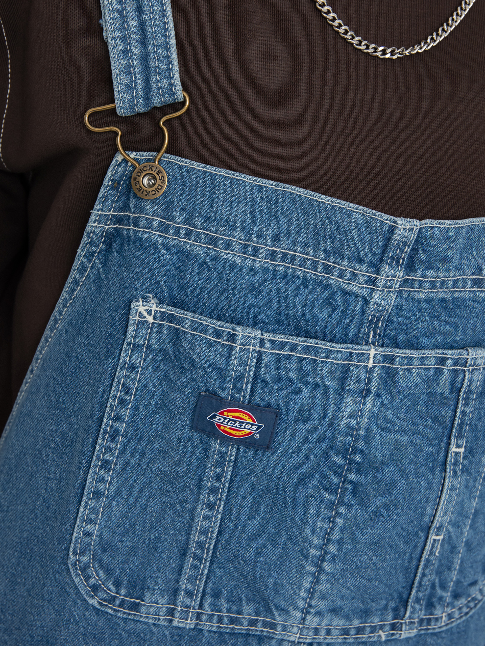 Dickies Classic Denim Bib Kisnadrág (classic blue)