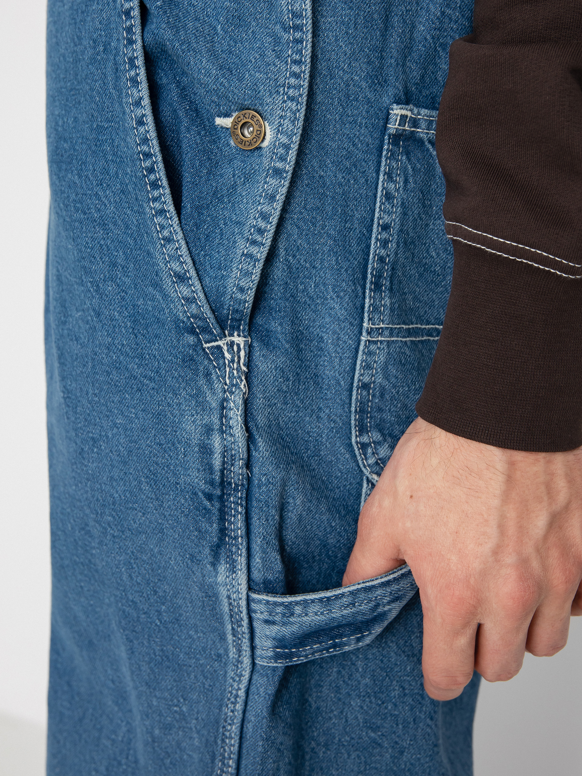 Dickies Classic Denim Bib Kisnadrág (classic blue)