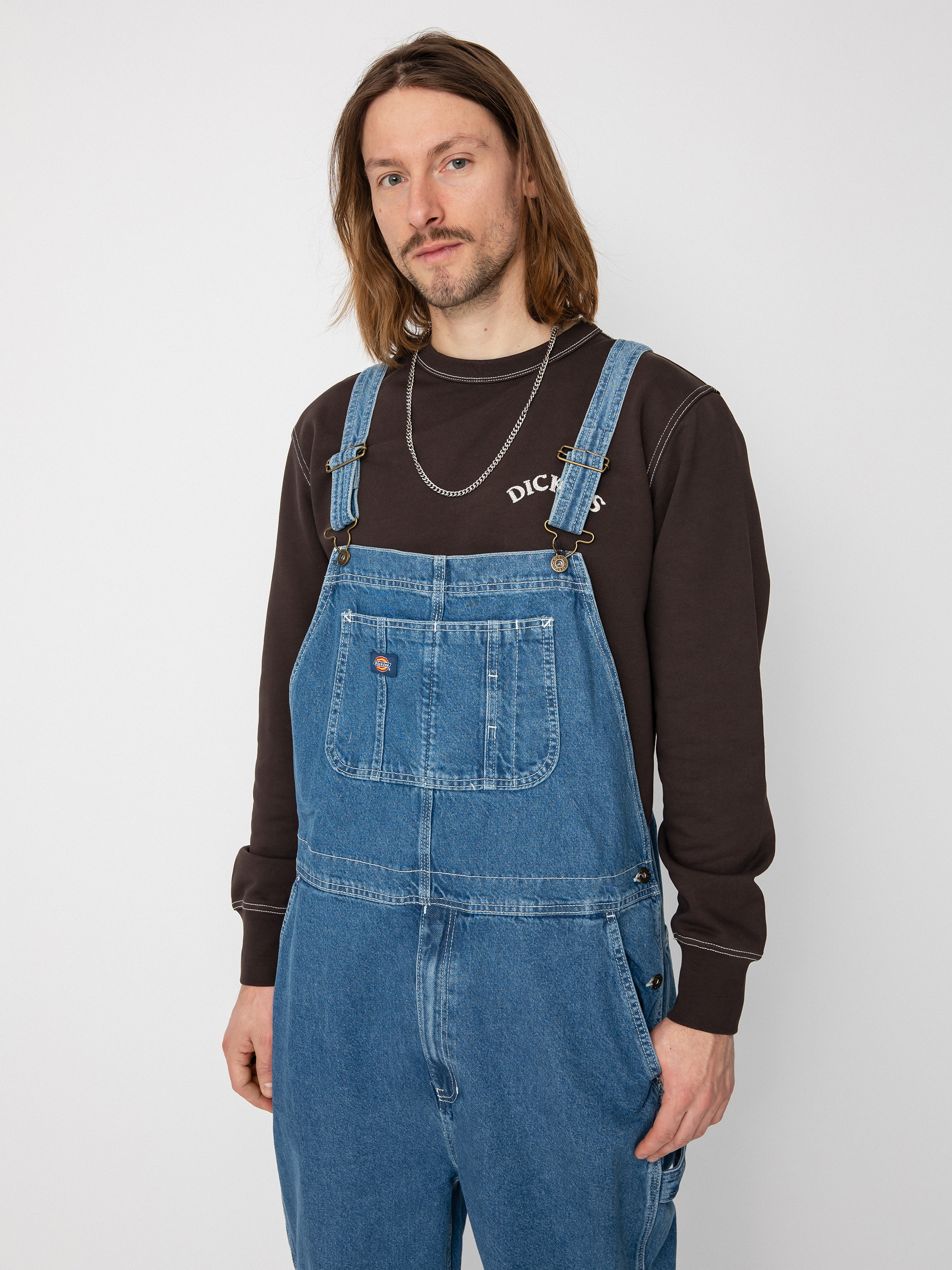 Dickies Classic Denim Bib Kisnadrág (classic blue)