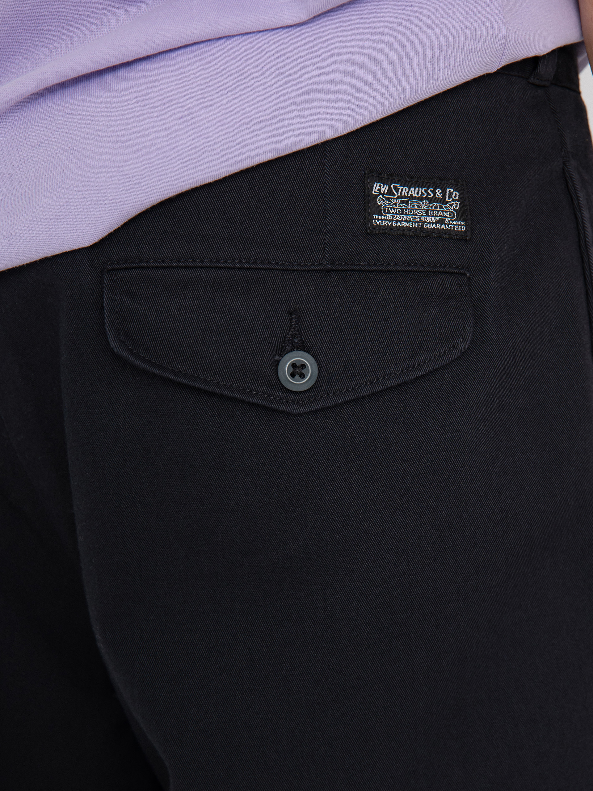 Levi's® Skate Loose Chino Kisnadrág (se black twill)