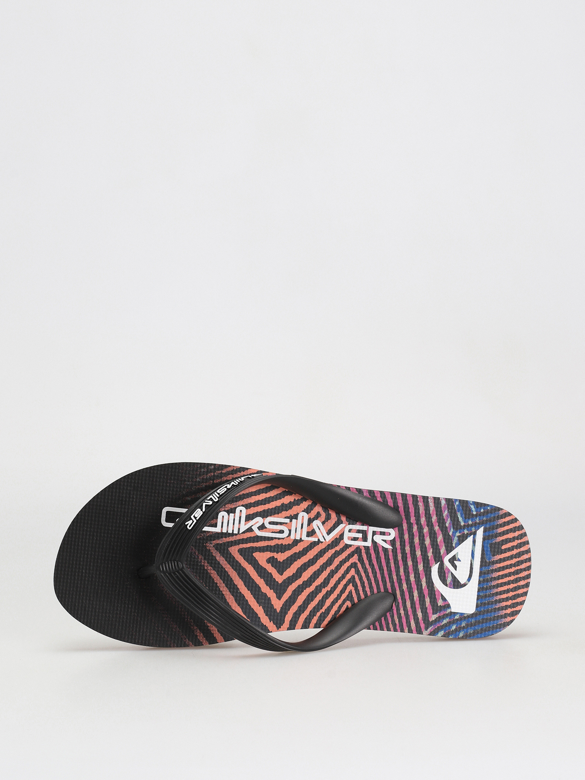 Quiksilver Molokai Wordblock Flip-flop papucsok (black/black/pink)