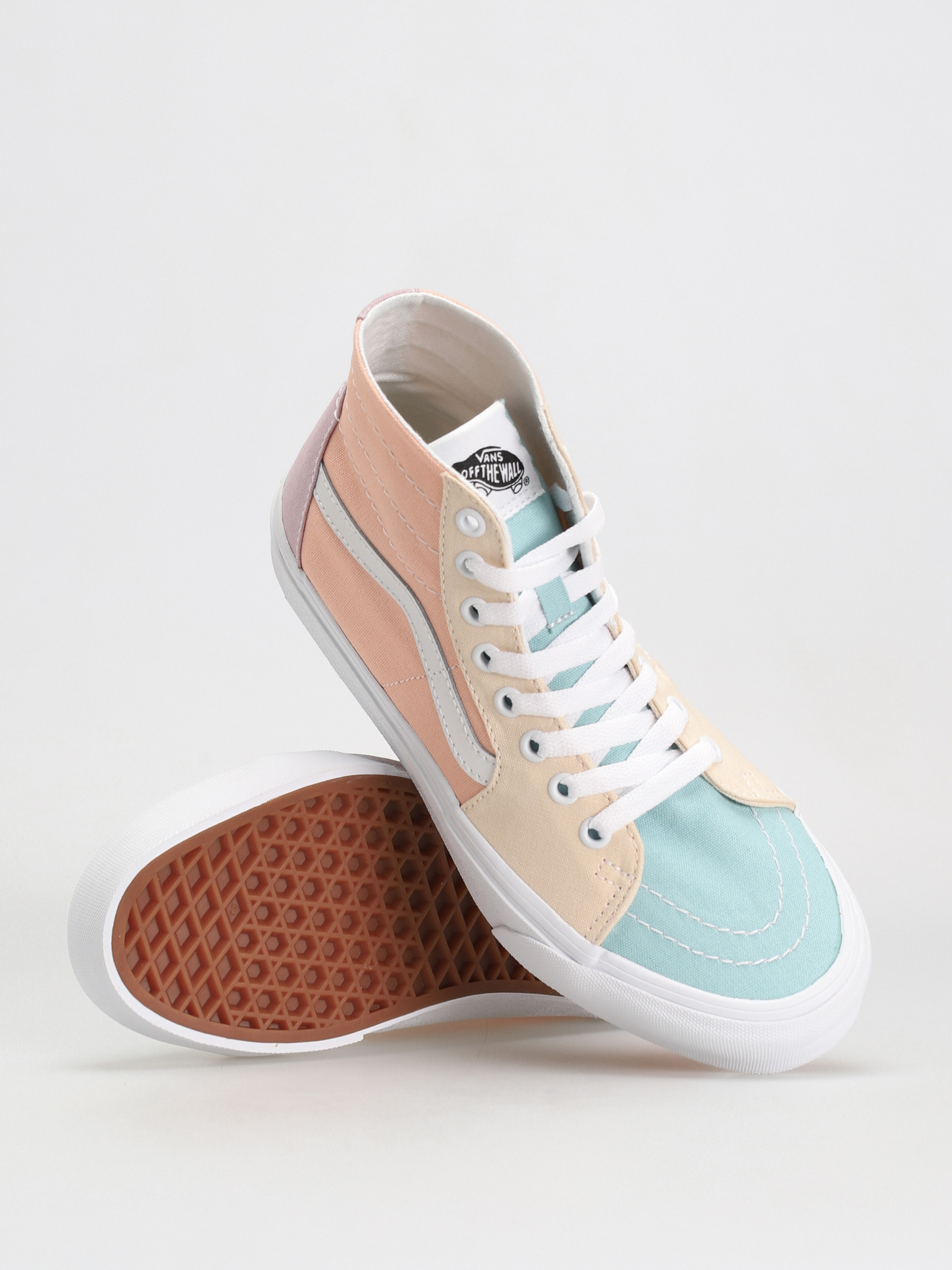 Vans Sk8 Hi Tapered Cipők Wmn (pastel block multi/true white)