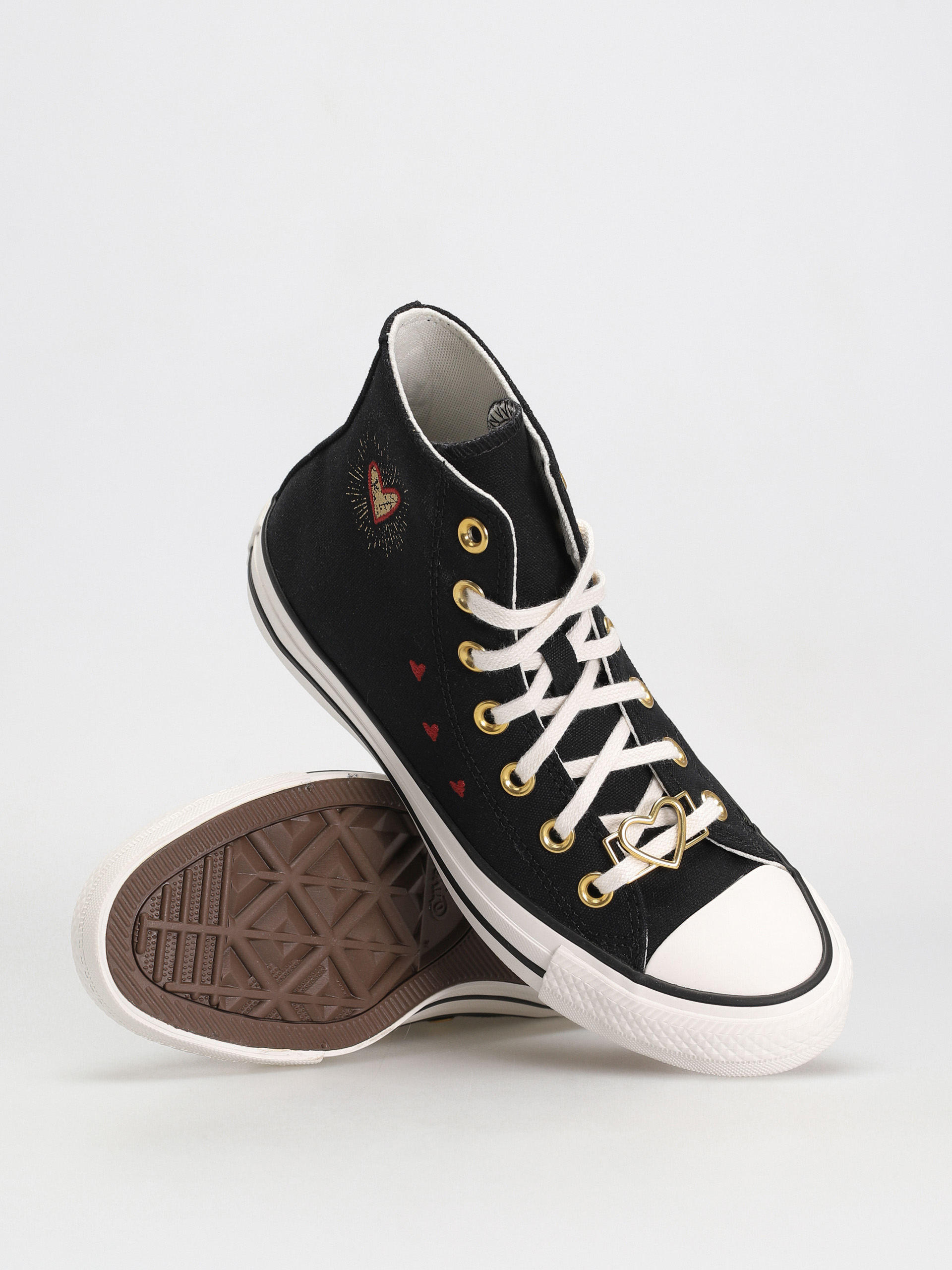 Converse Chuck Taylor All Star Hi Tornacipők Wmn (black/white/back alley brick)