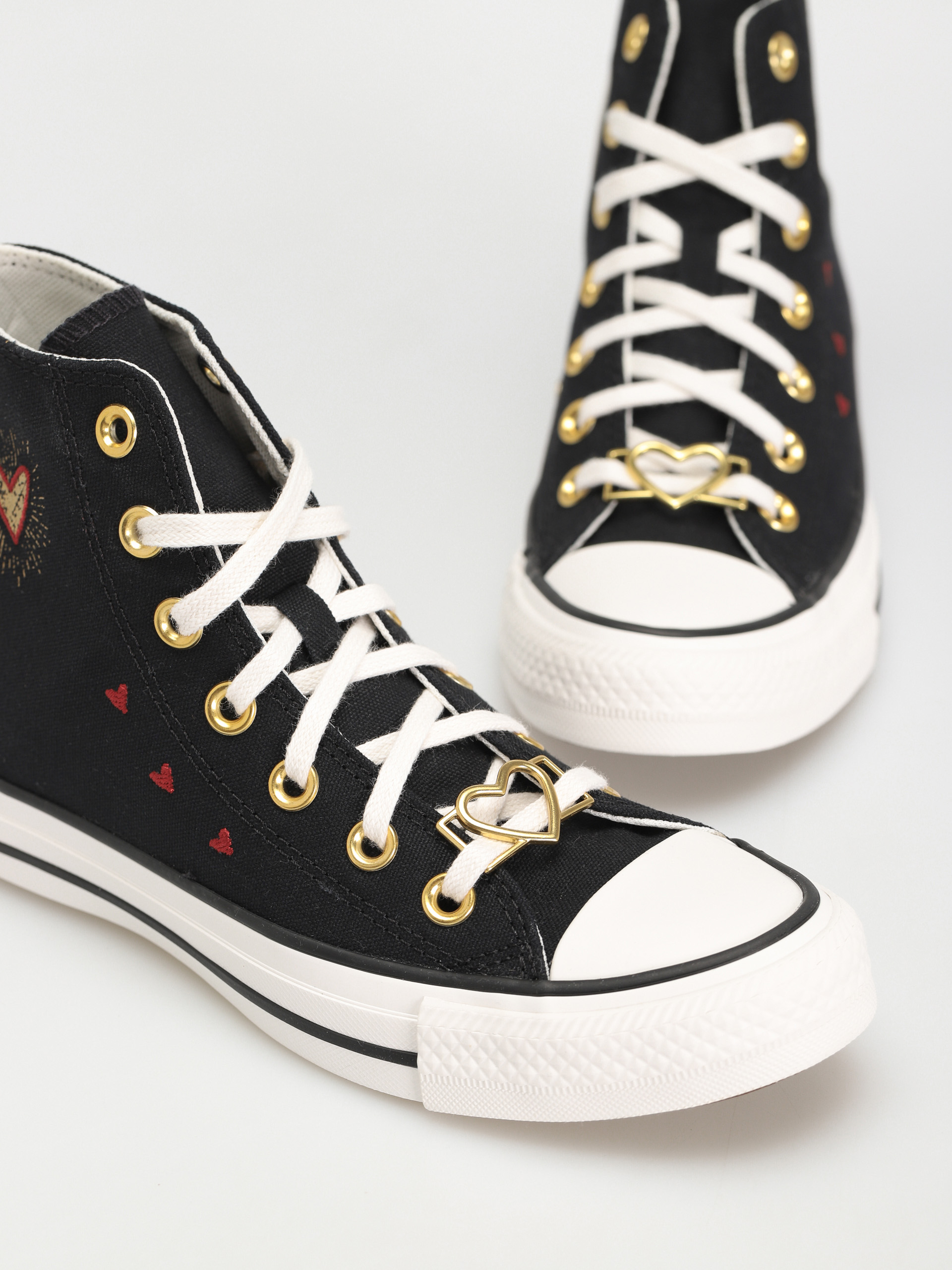 Converse Chuck Taylor All Star Hi Tornacipők Wmn (black/white/back alley brick)