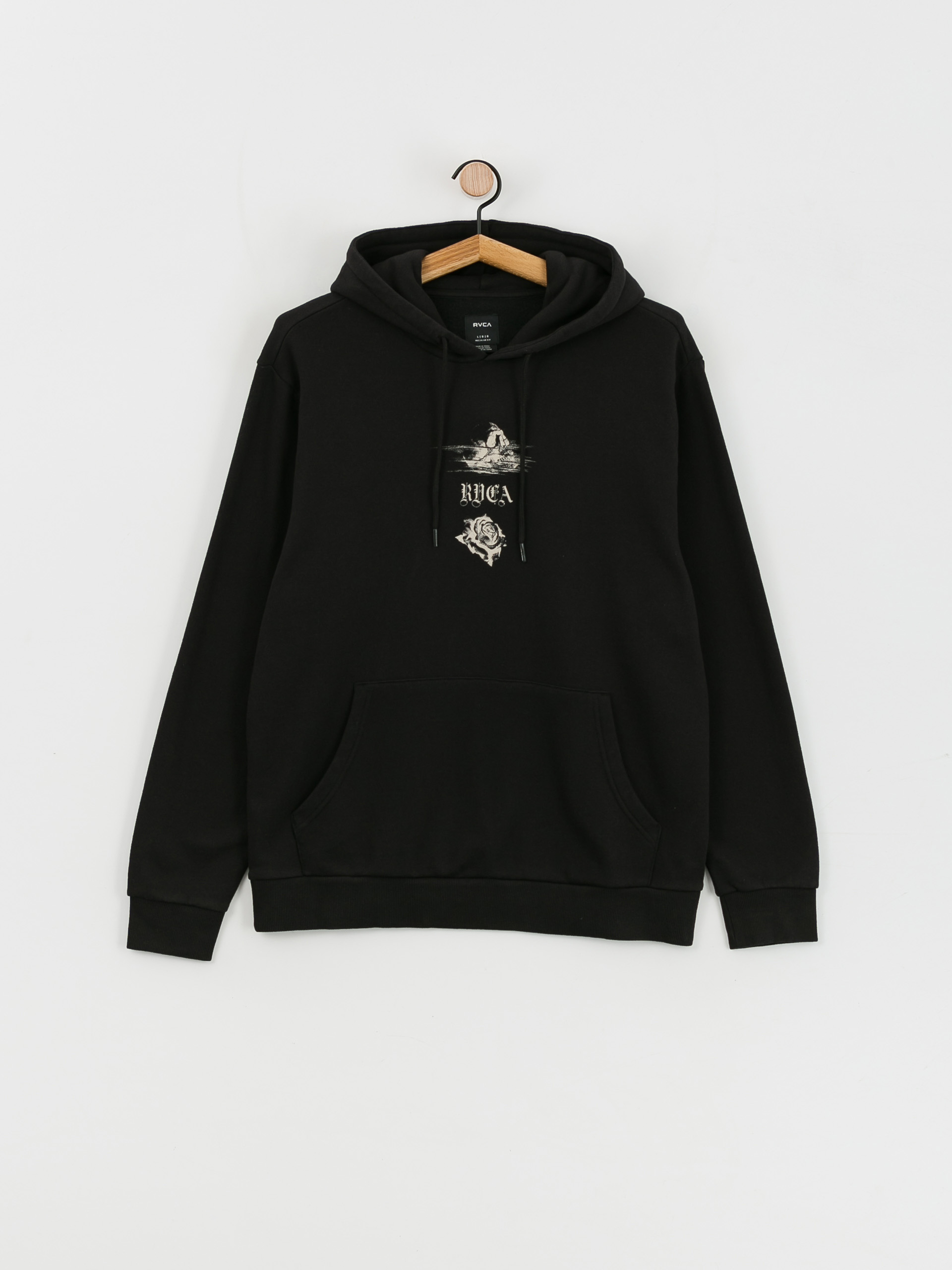 RVCA Beach Tiger HD Kapucnis pulóver (black)