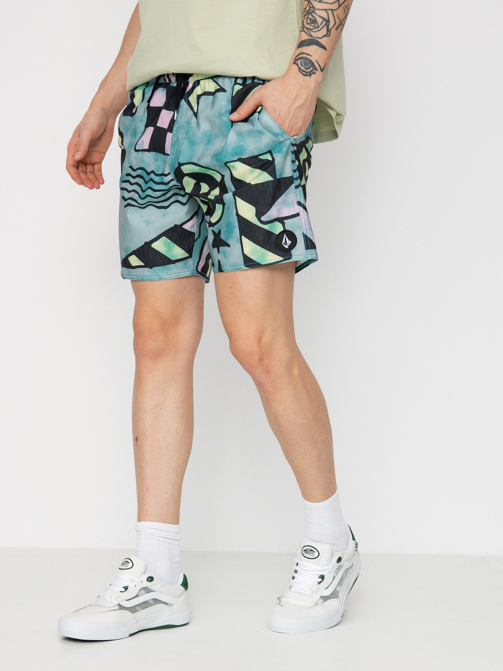Volcom Chlorine Killer Stoney Trnk 17 Rövidnadrág (temple teal)