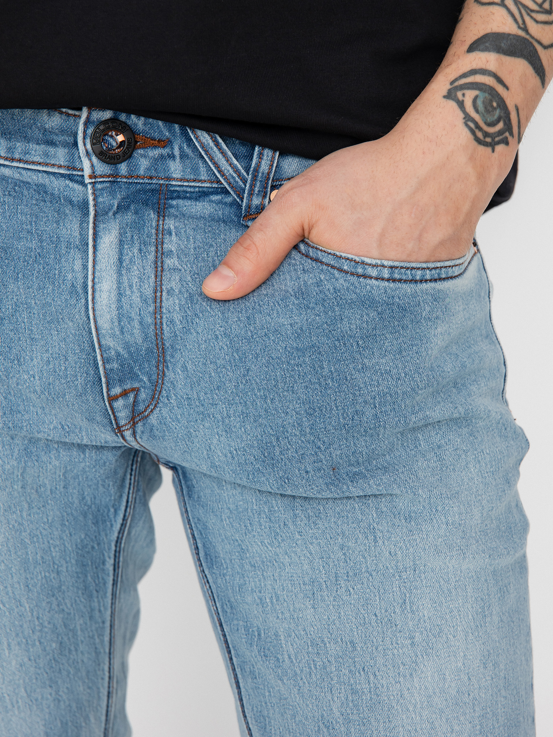 Volcom Vorta Denim Kisnadrág (wrecked indigo)