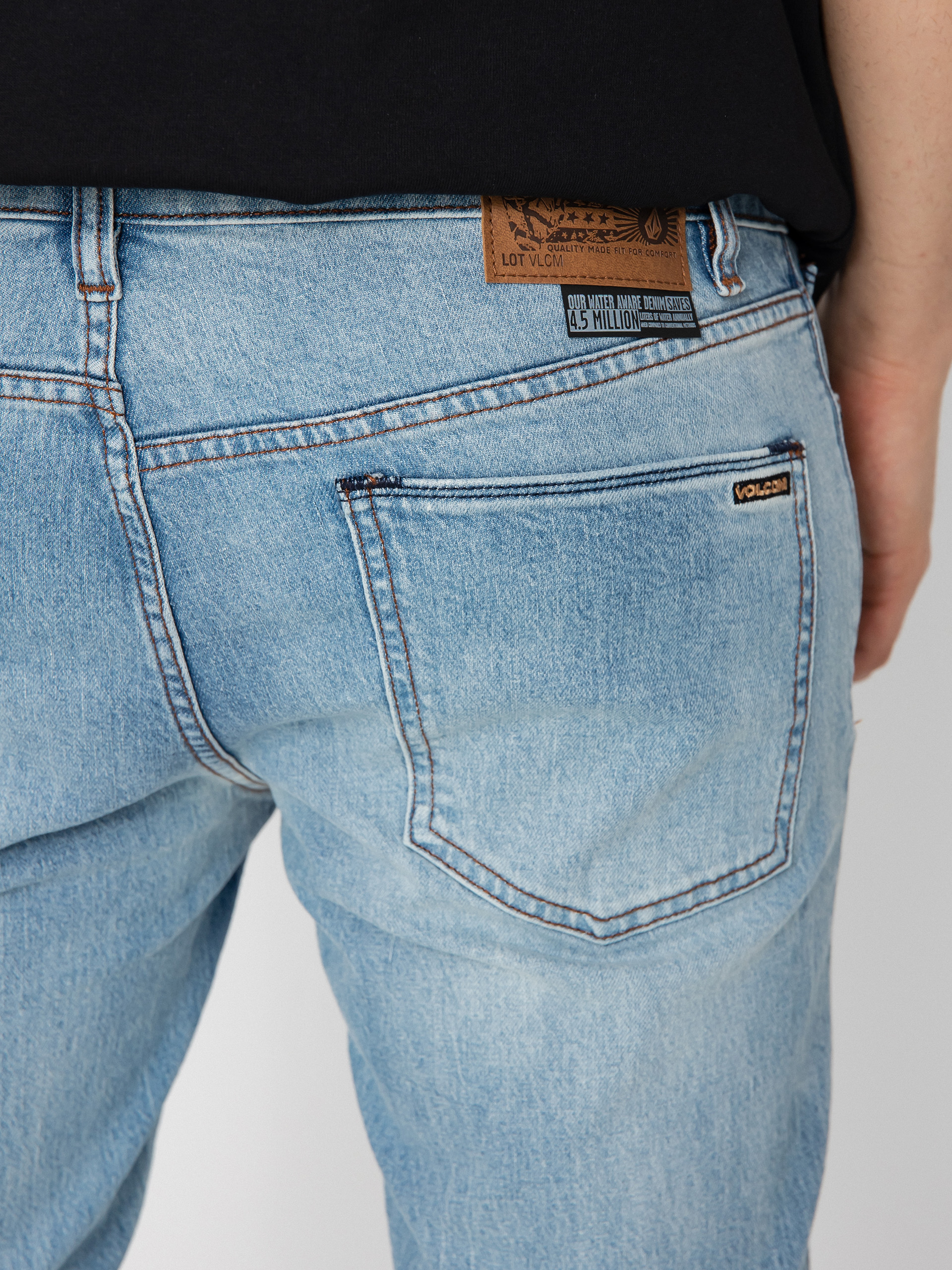 Volcom Vorta Denim Kisnadrág (wrecked indigo)