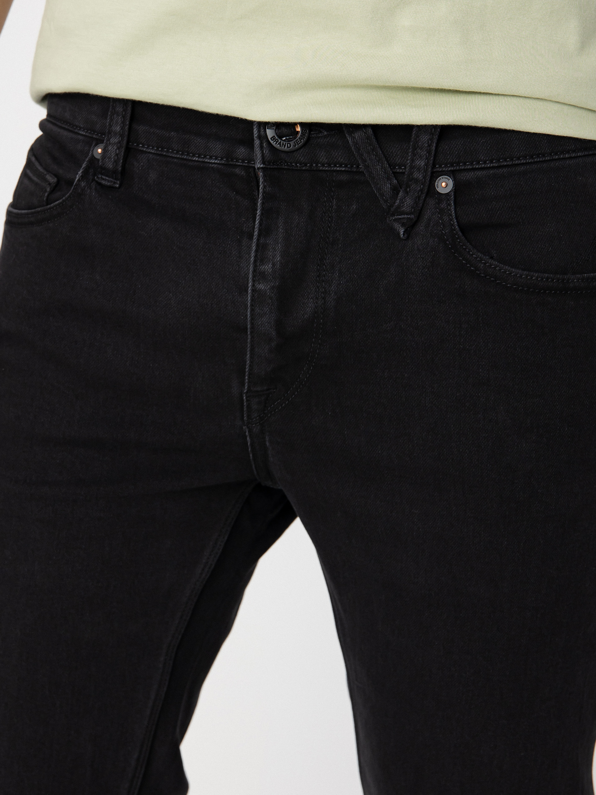 Volcom Solver Denim Kisnadrág (black out)